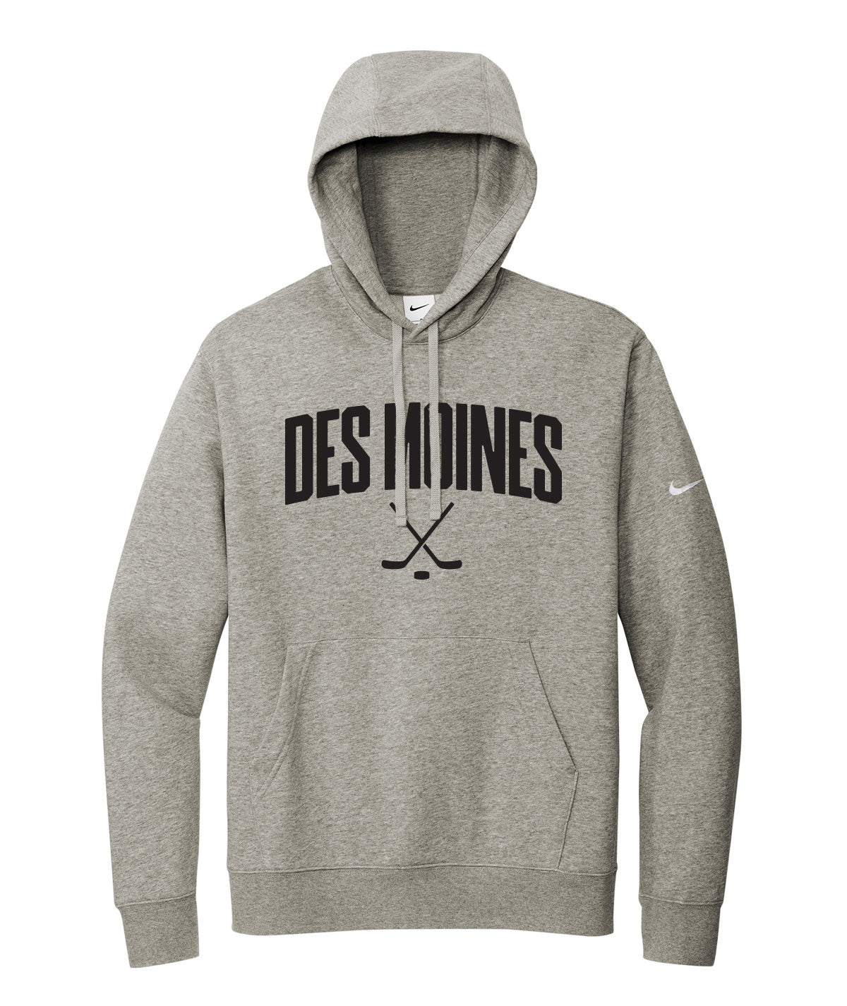 Des Moines Hockey Sticks Nike Fleece Hoodie