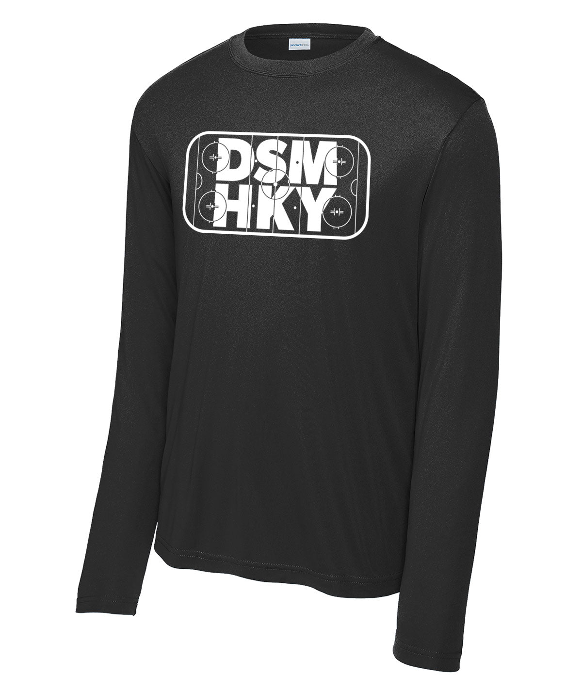 Des Moines Hockey DSM HKY Long-Sleeve Performance Tee