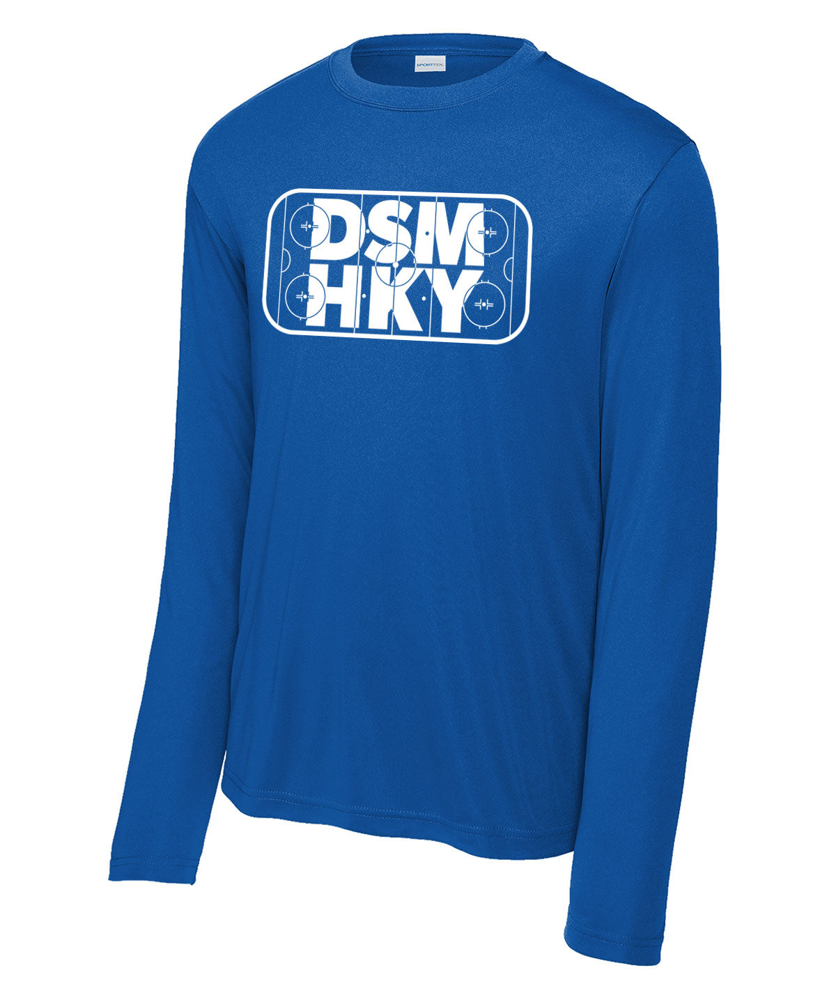 Des Moines Hockey DSM HKY Long-Sleeve Performance Tee
