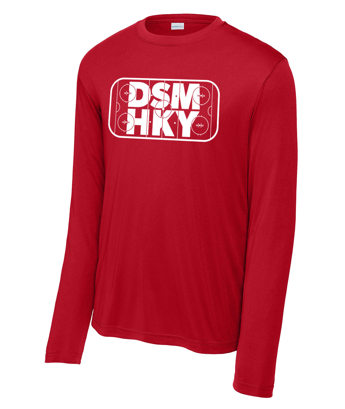 Des Moines Hockey DSM HKY Long-Sleeve Performance Tee