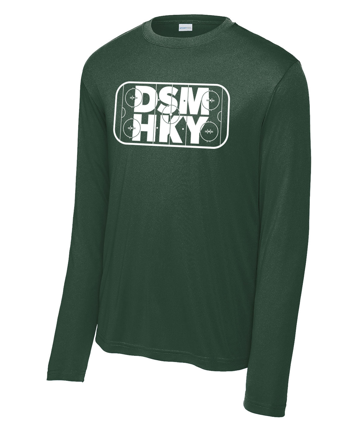 Des Moines Hockey DSM HKY Long-Sleeve Performance Tee