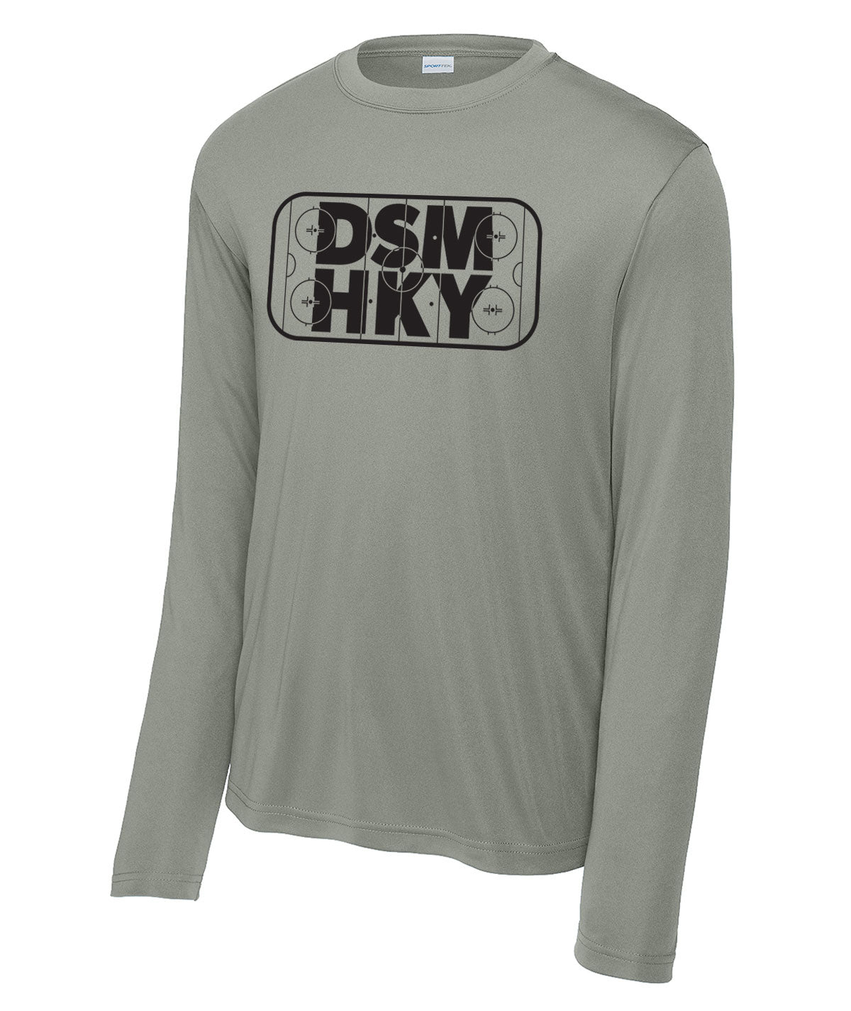 Des Moines Hockey DSM HKY Long-Sleeve Performance Tee