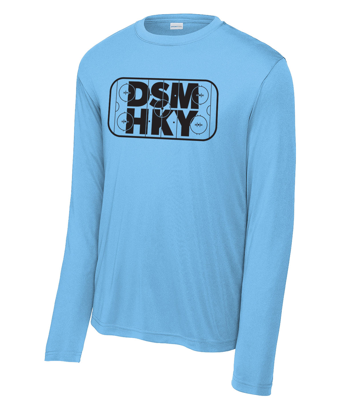 Des Moines Hockey DSM HKY Long-Sleeve Performance Tee