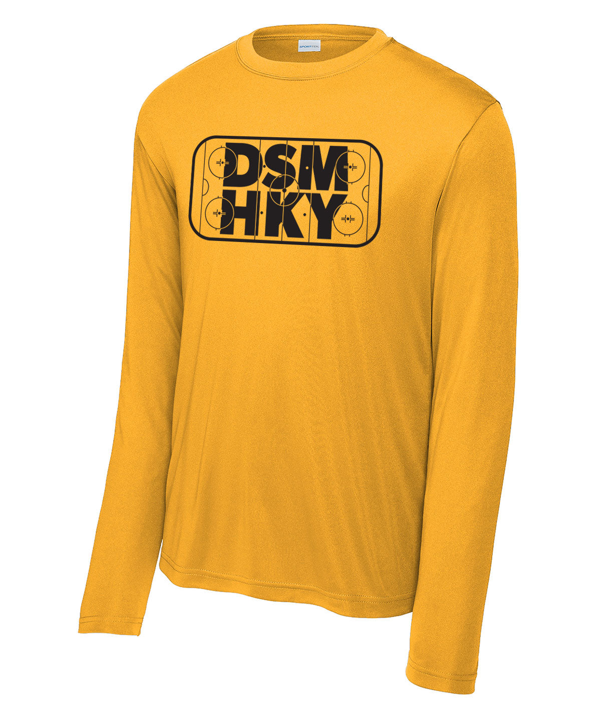 Des Moines Hockey DSM HKY Long-Sleeve Performance Tee