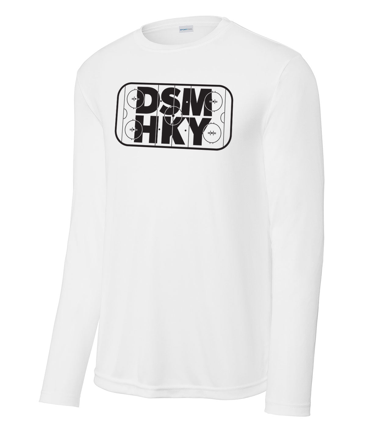 Des Moines Hockey DSM HKY Long-Sleeve Performance Tee