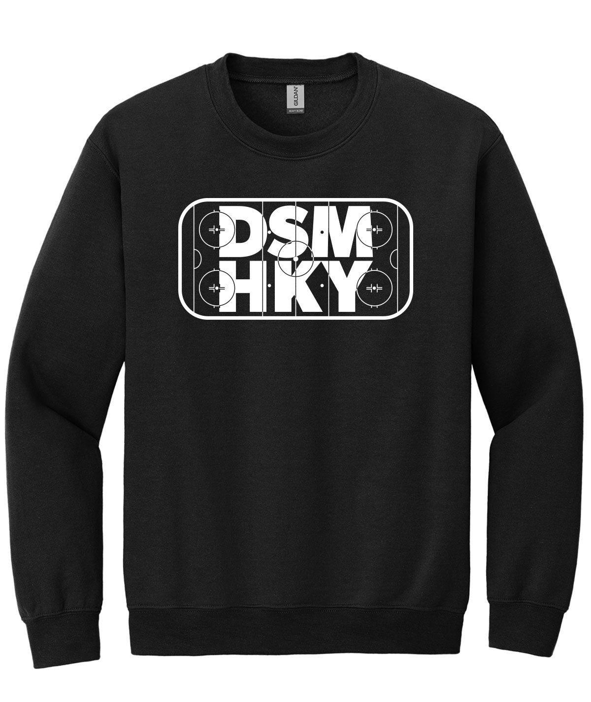 Des Moines Hockey DSM HKY Crewneck Sweatshirt