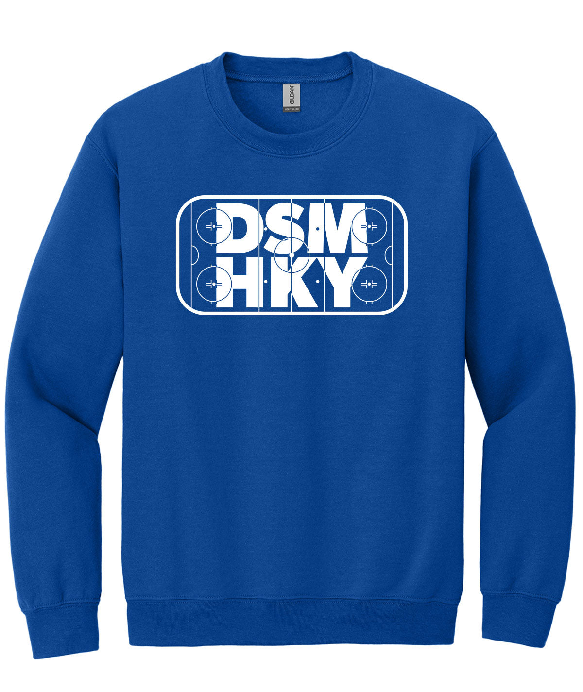 Des Moines Hockey DSM HKY Crewneck Sweatshirt