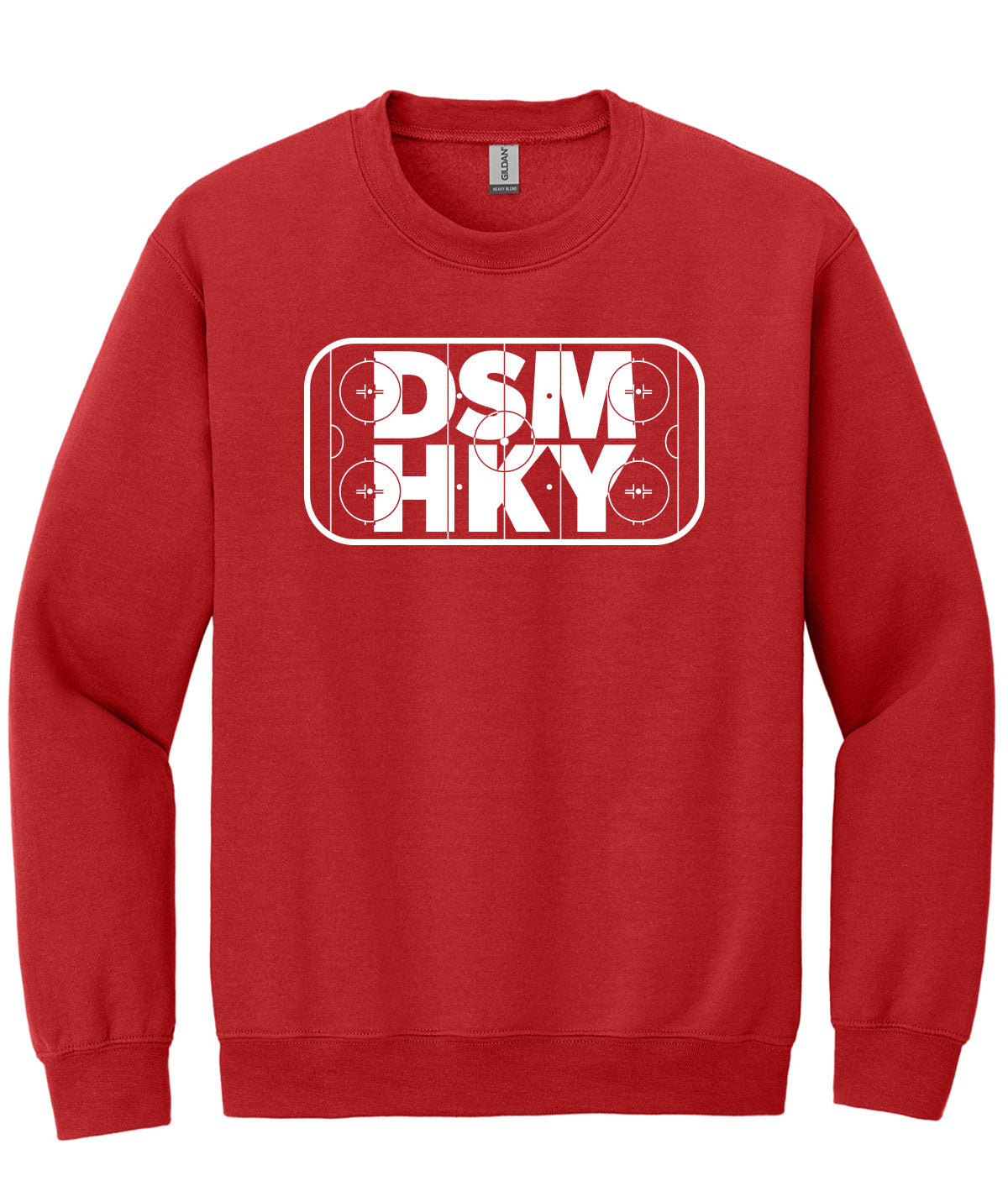 Des Moines Hockey DSM HKY Crewneck Sweatshirt