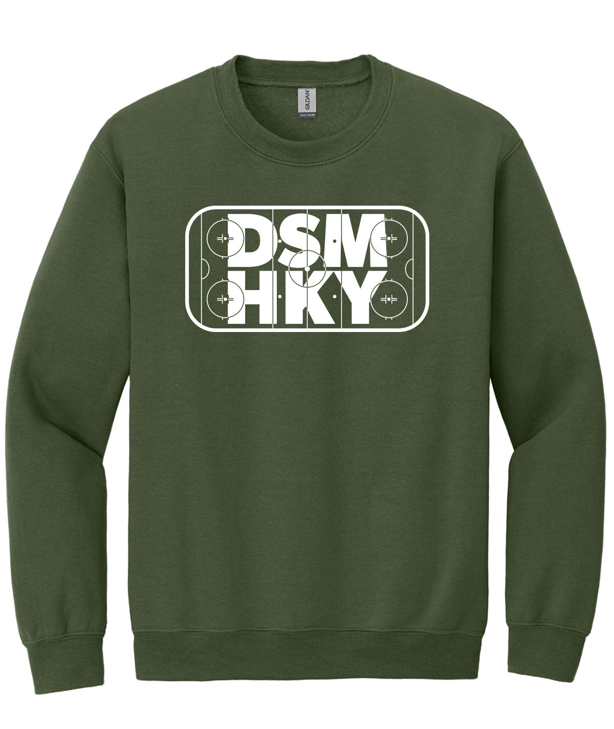 Des Moines Hockey DSM HKY Crewneck Sweatshirt