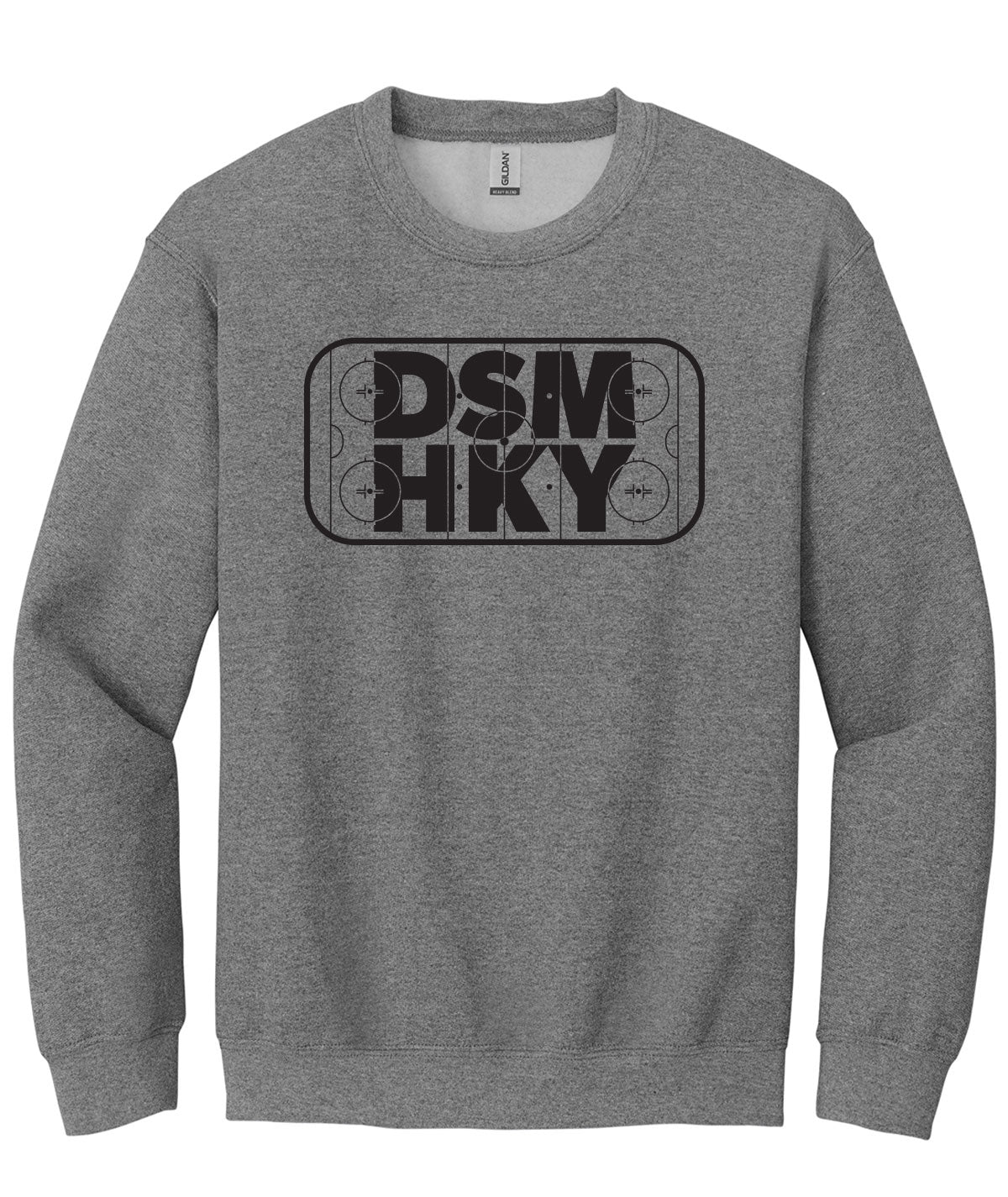 Des Moines Hockey DSM HKY Crewneck Sweatshirt