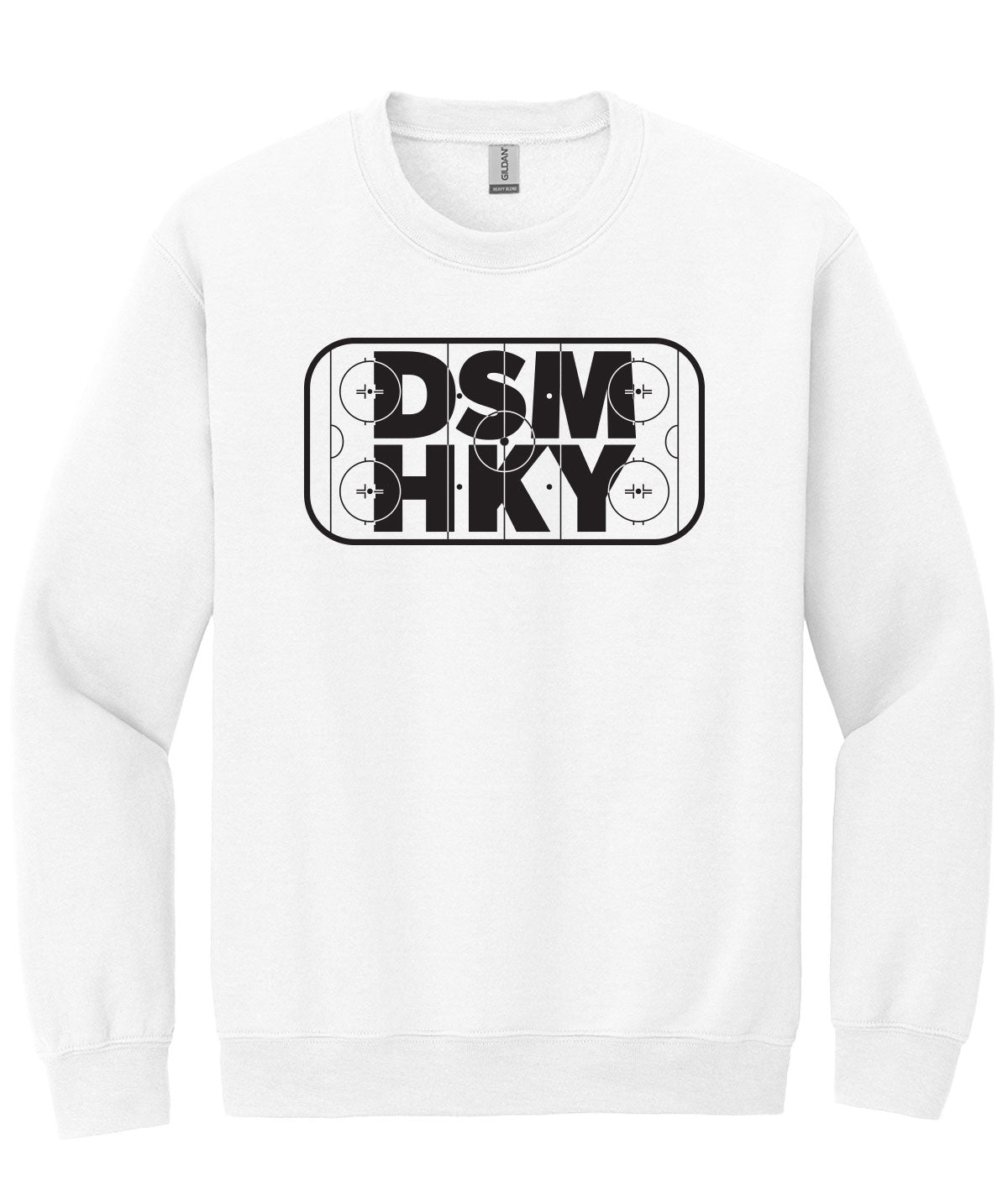 Des Moines Hockey DSM HKY Crewneck Sweatshirt