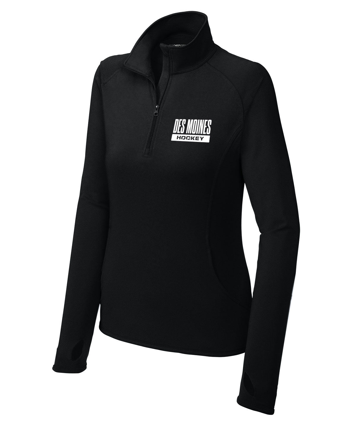 Des Moines Hockey Womens 1/4 Zip Pullover