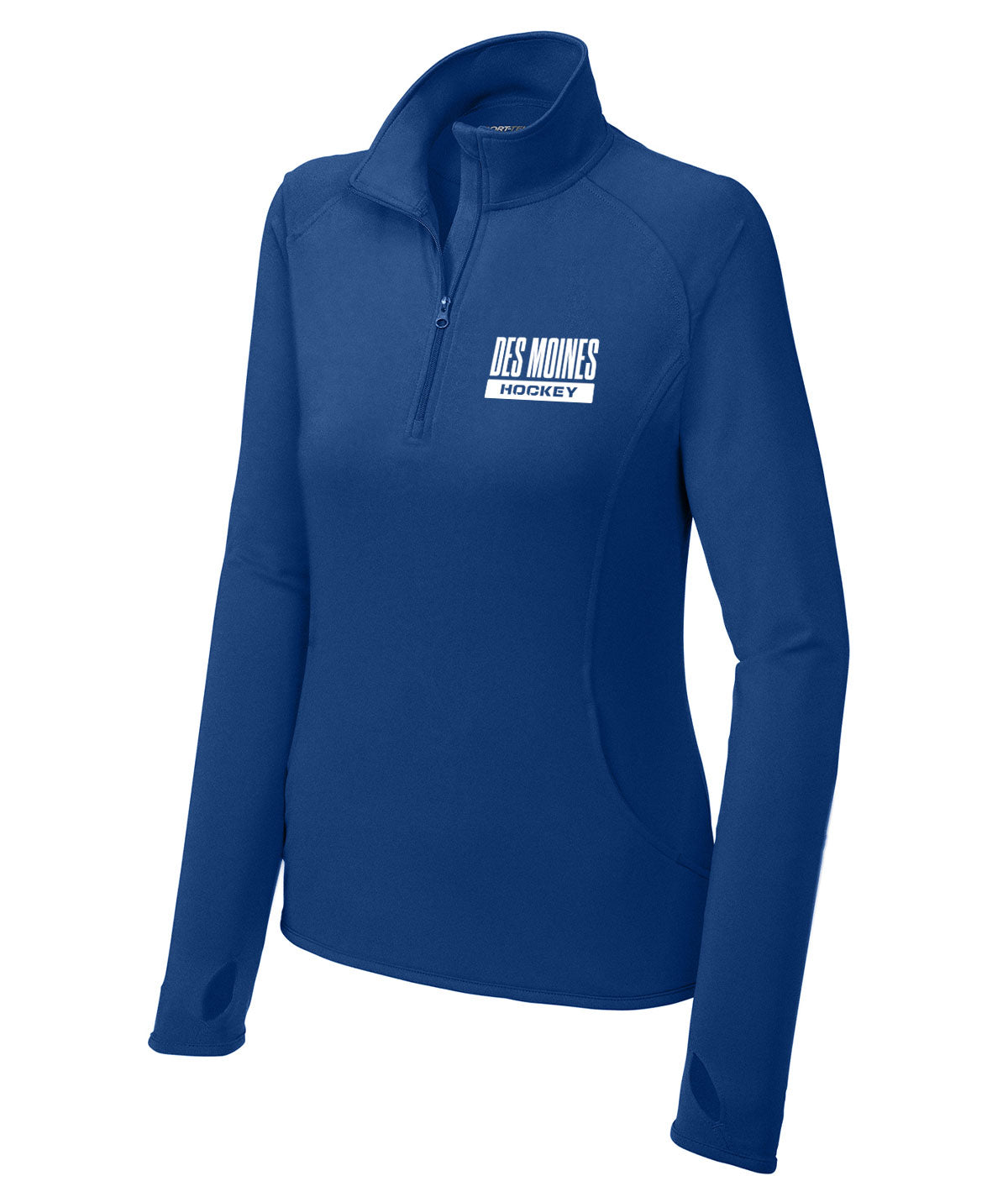 Des Moines Hockey Womens 1/4 Zip Pullover