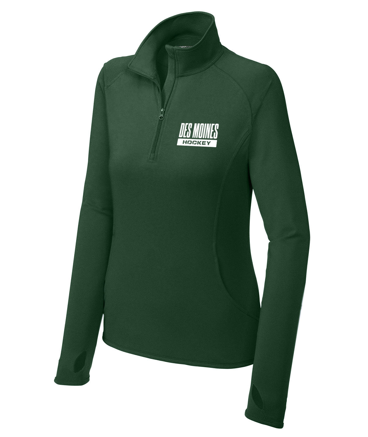 Des Moines Hockey Womens 1/4 Zip Pullover