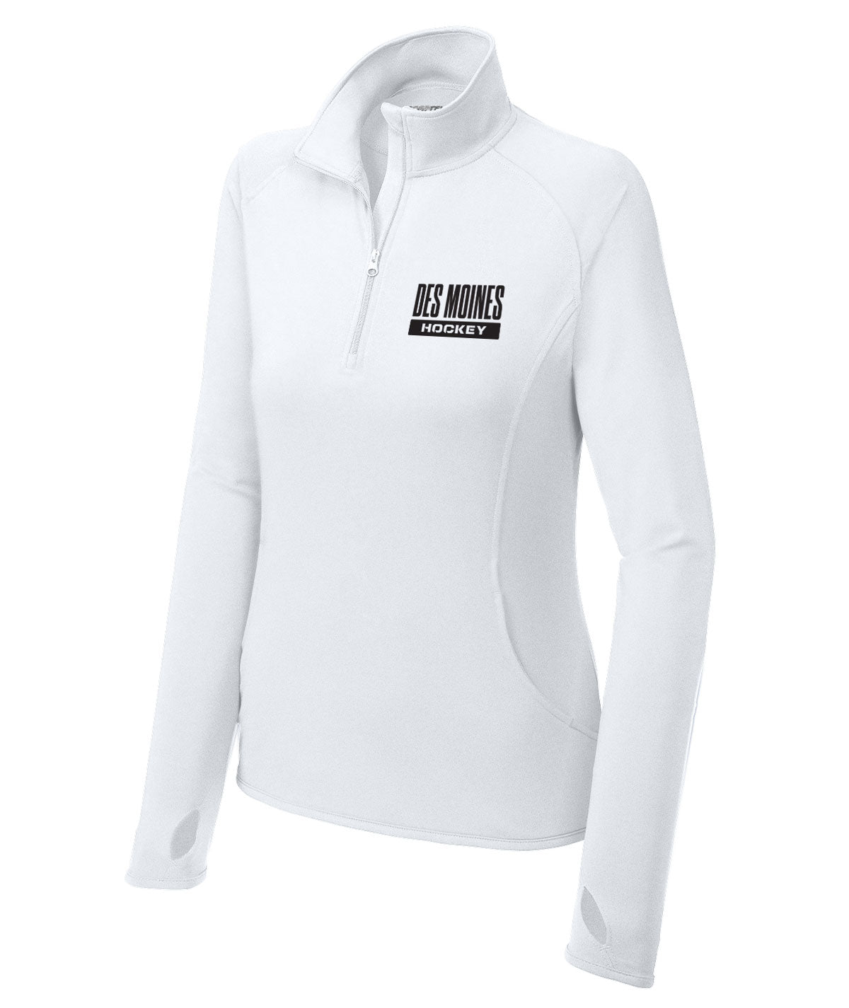 Des Moines Hockey Womens 1/4 Zip Pullover