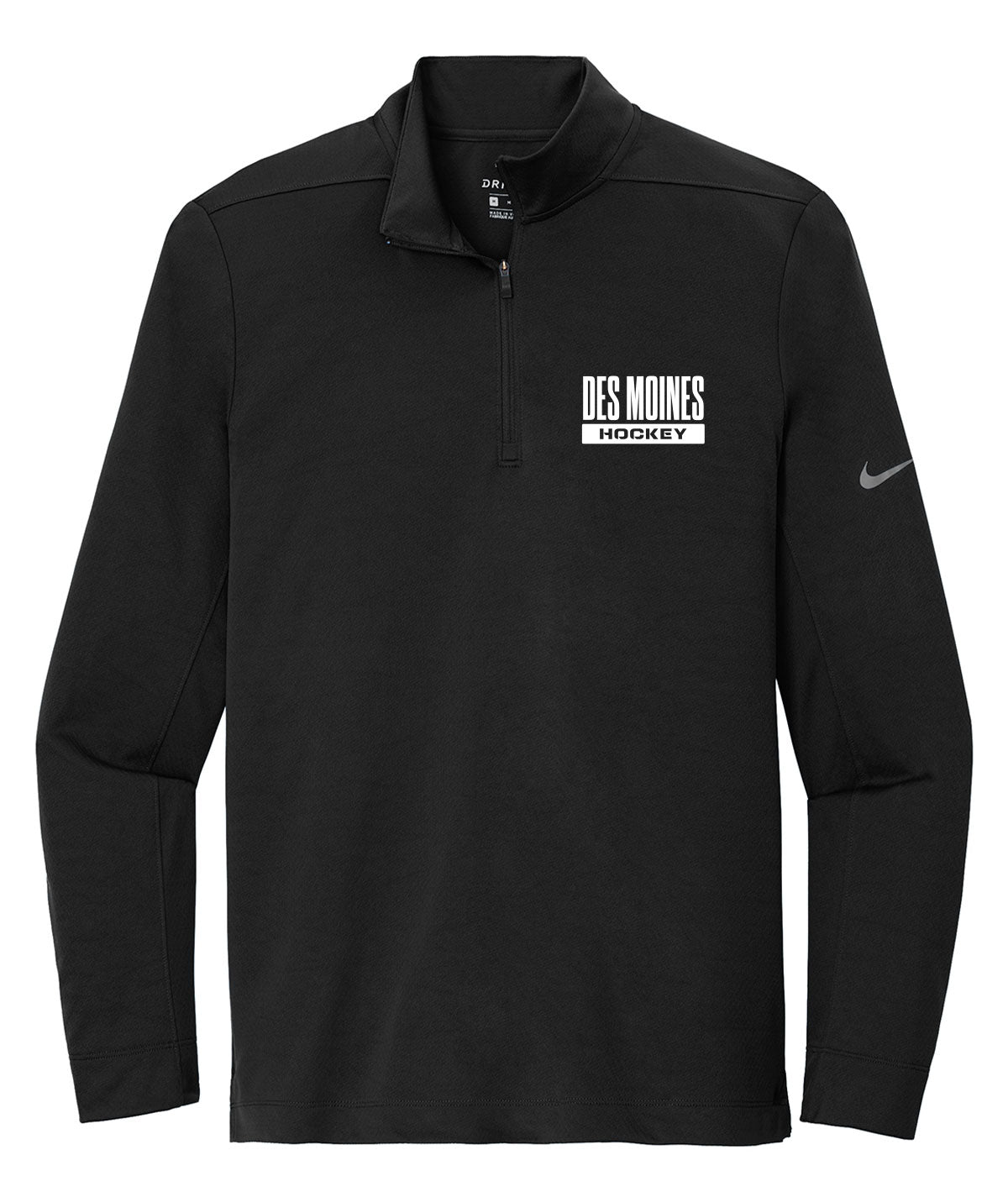 Des Moines Hockey Mens 1/4 Zip Nike Pullover