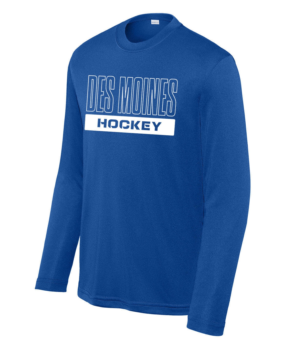 Des Moines Hockey Youth Long-Sleeve Performance Tee