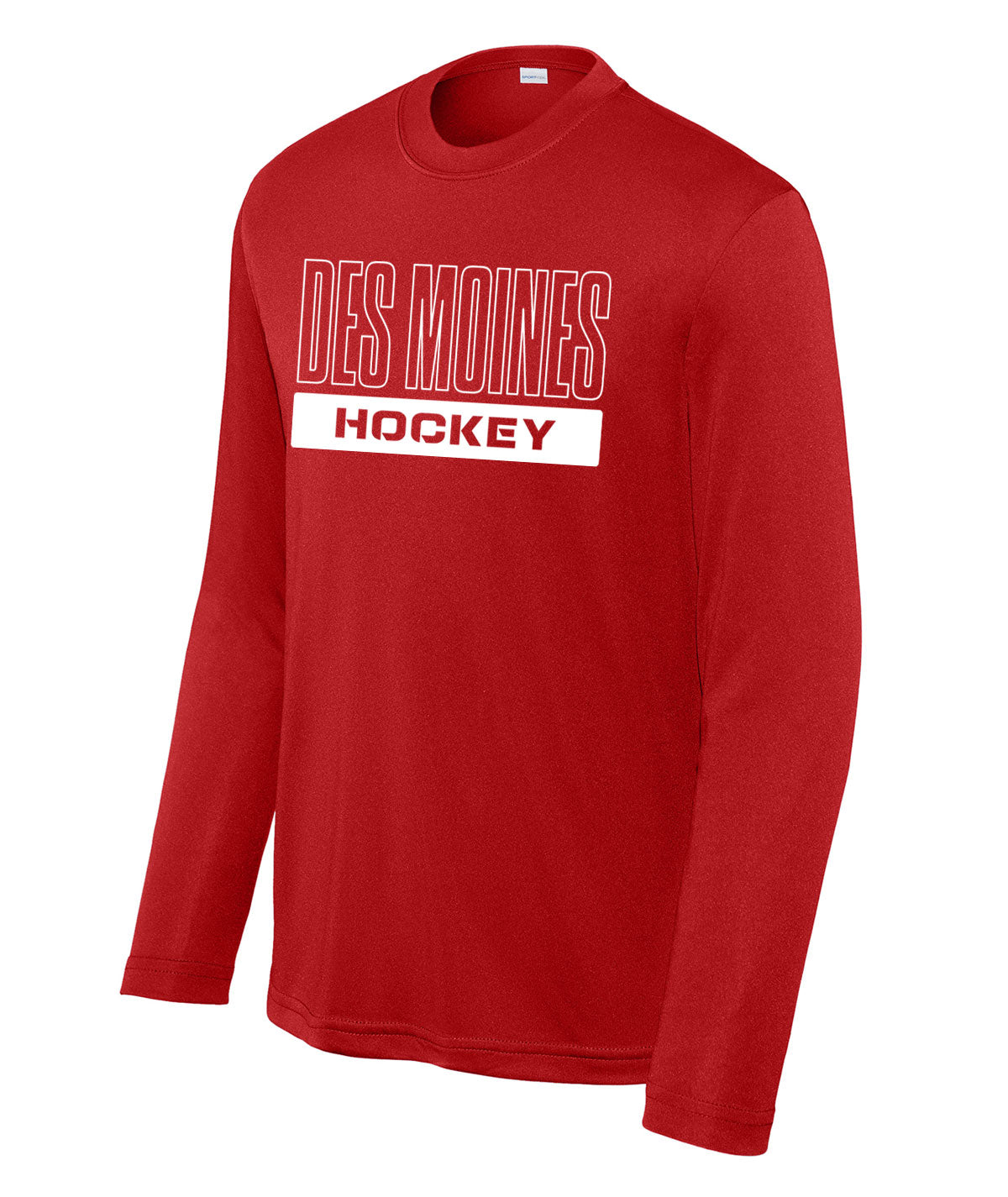 Des Moines Hockey Youth Long-Sleeve Performance Tee