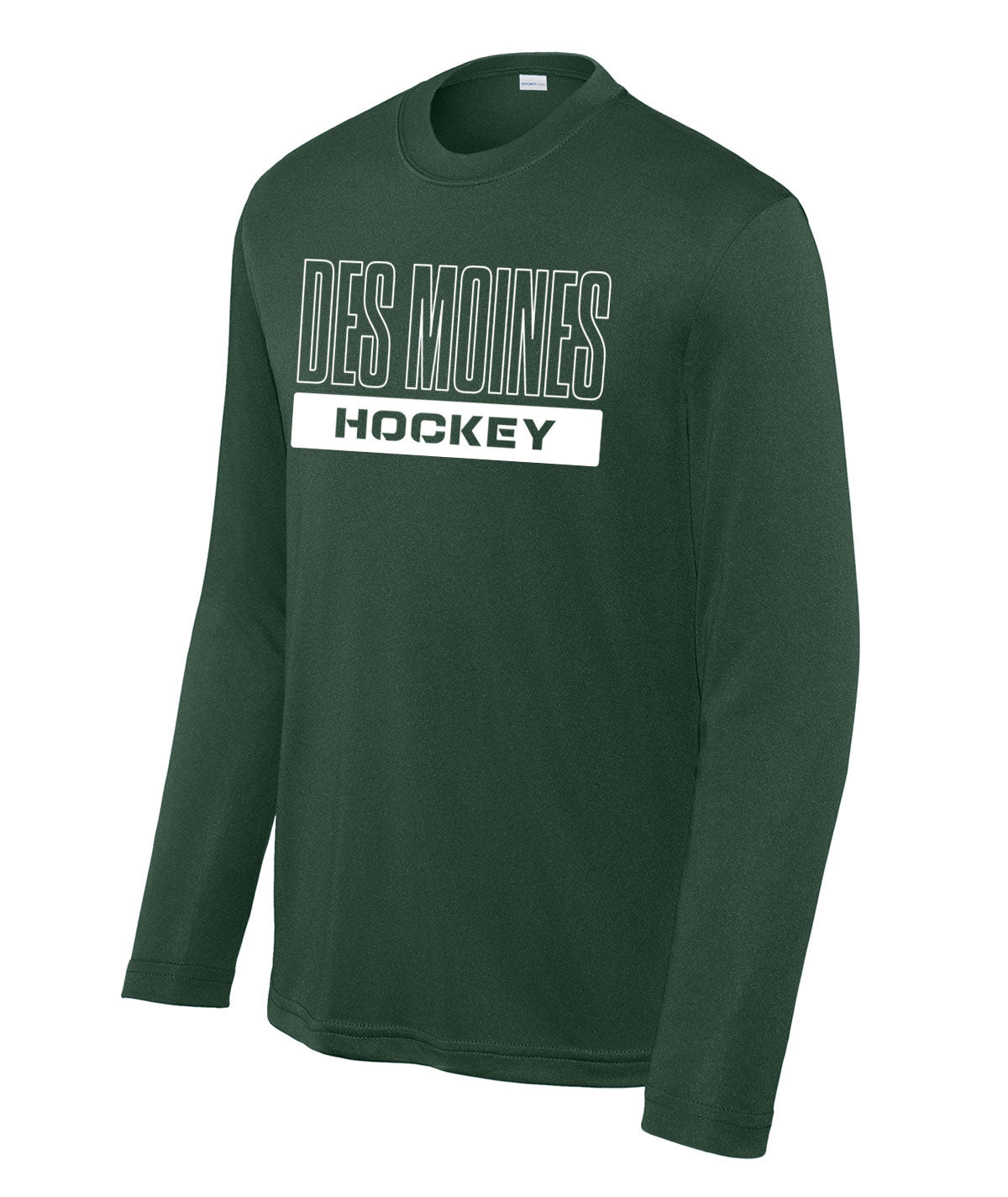 Des Moines Hockey Youth Long-Sleeve Performance Tee