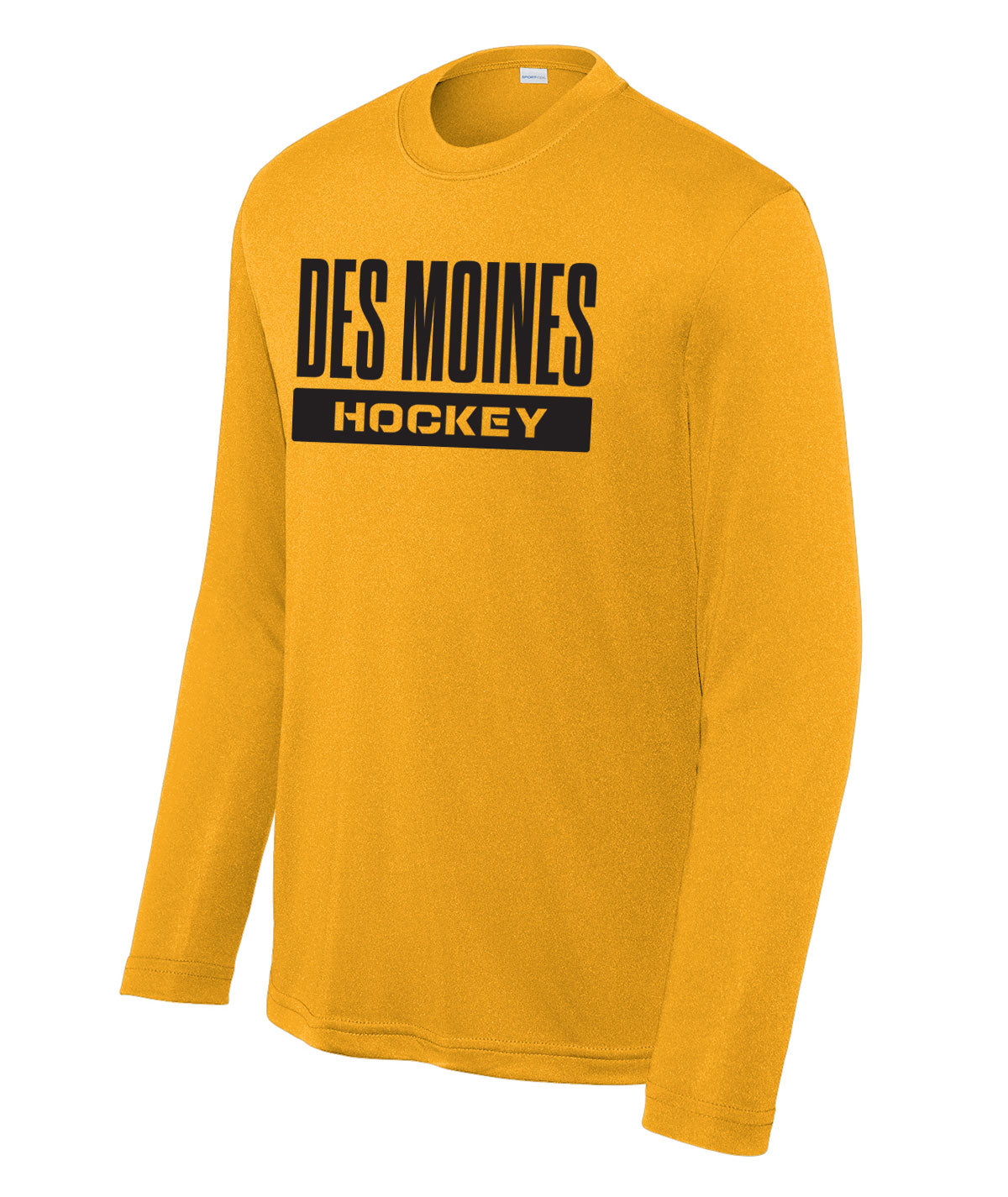 Des Moines Hockey Youth Long-Sleeve Performance Tee