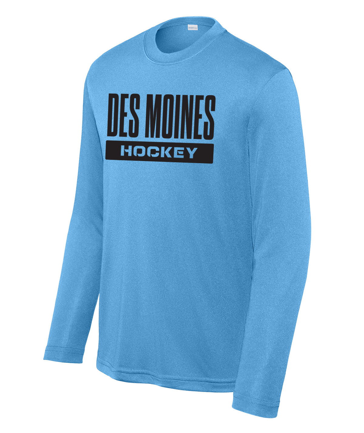 Des Moines Hockey Youth Long-Sleeve Performance Tee