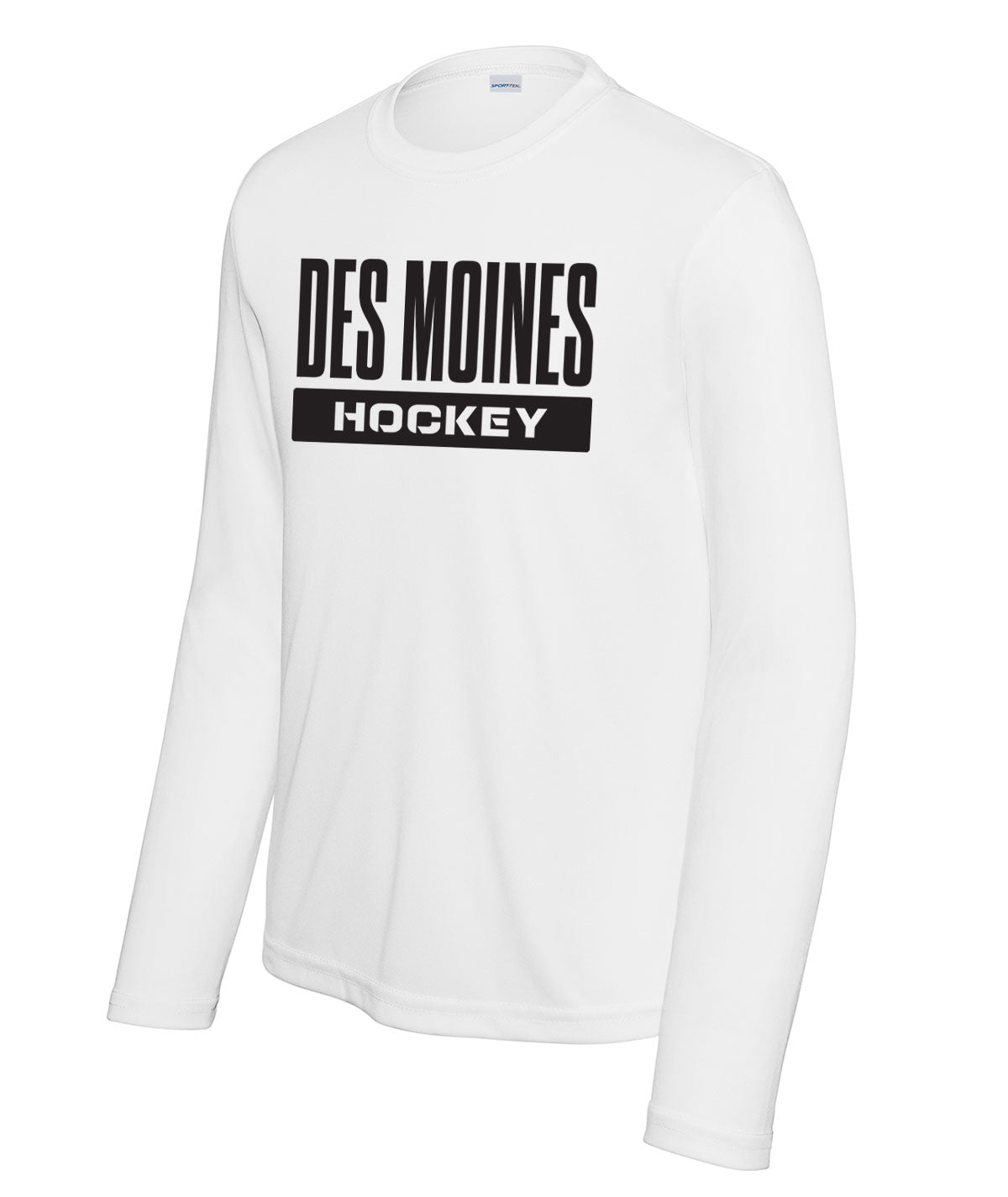 Des Moines Hockey Youth Long-Sleeve Performance Tee