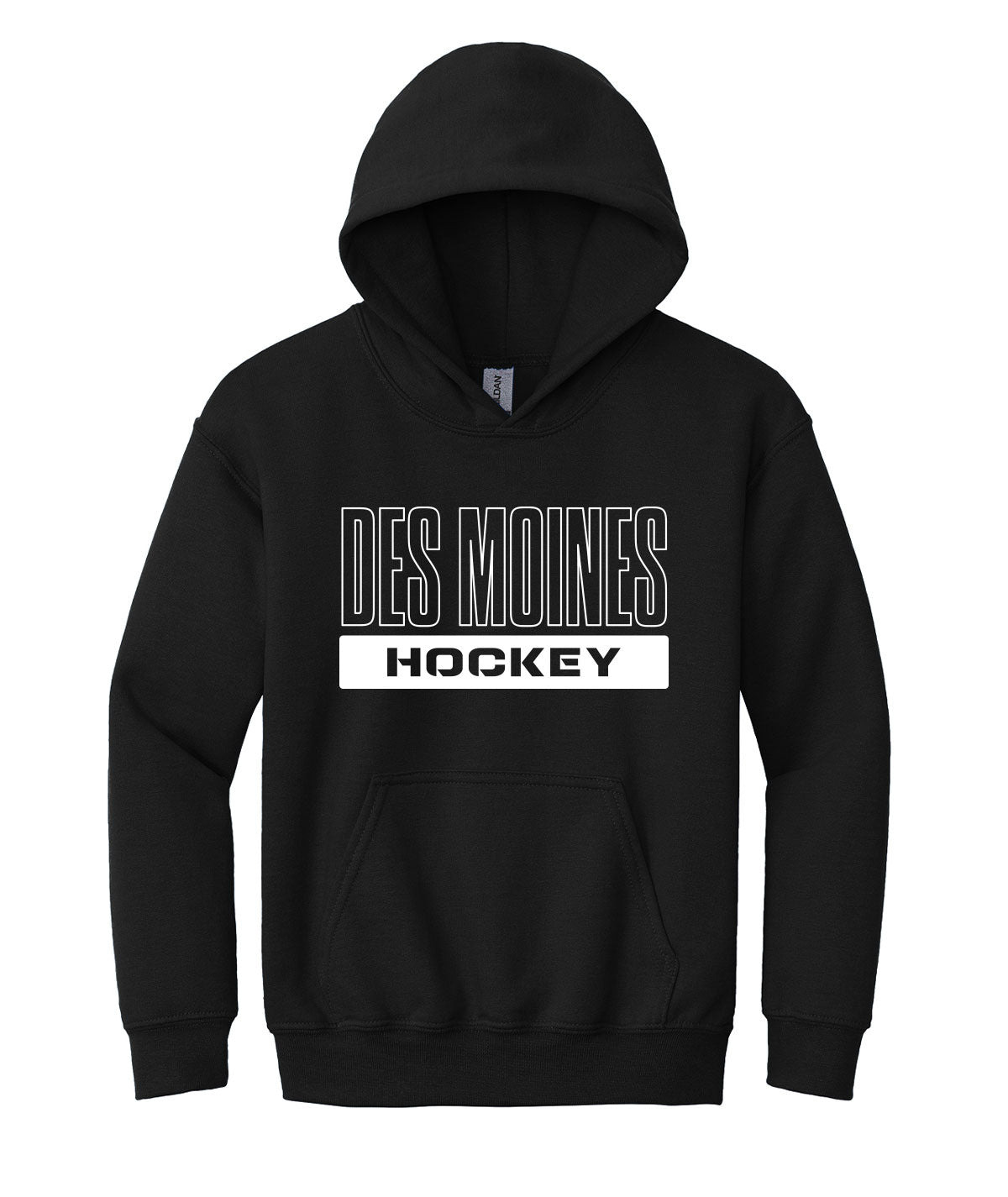 Des Moines Hockey Youth Hooded Sweatshirt