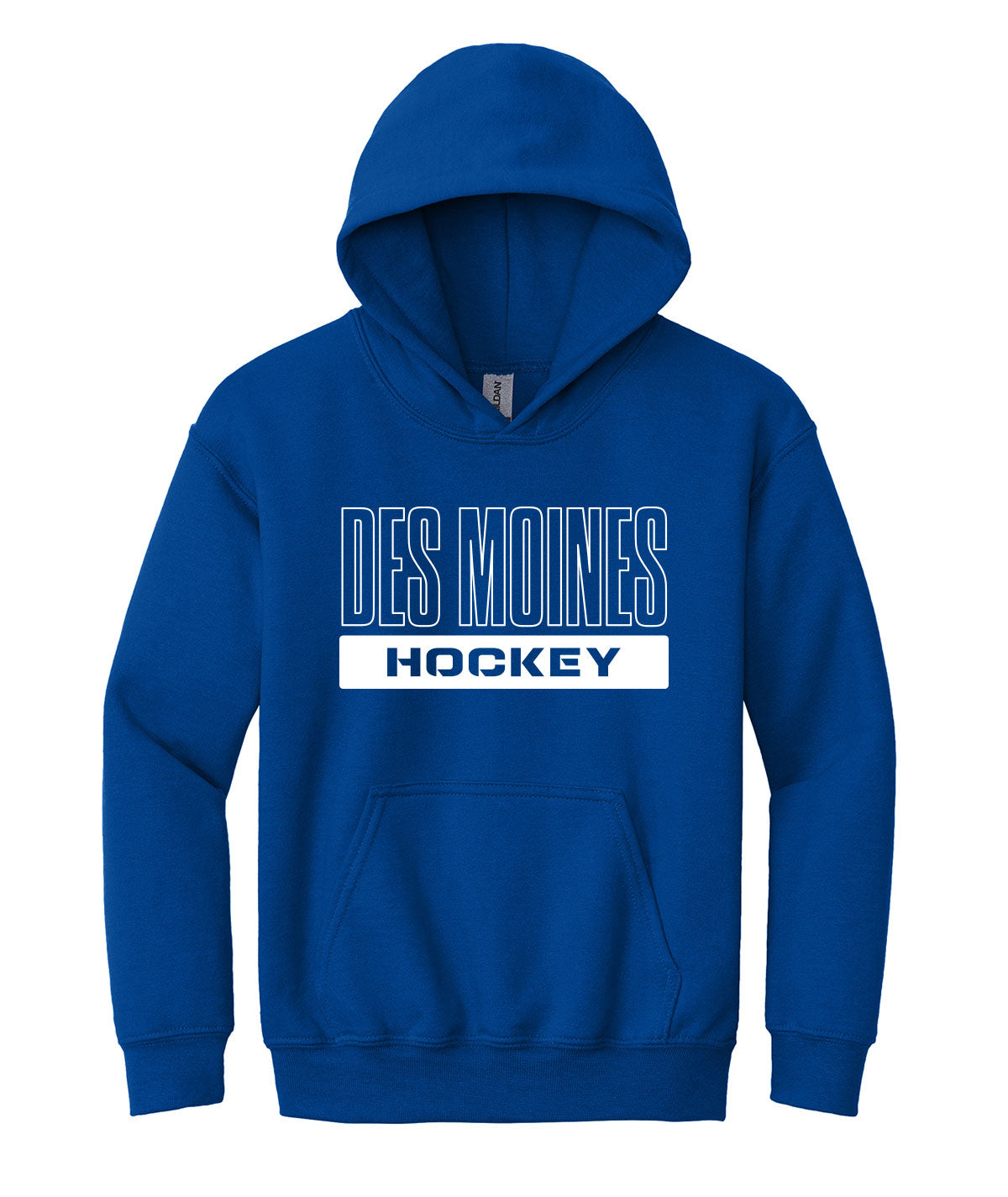 Des Moines Hockey Youth Hooded Sweatshirt