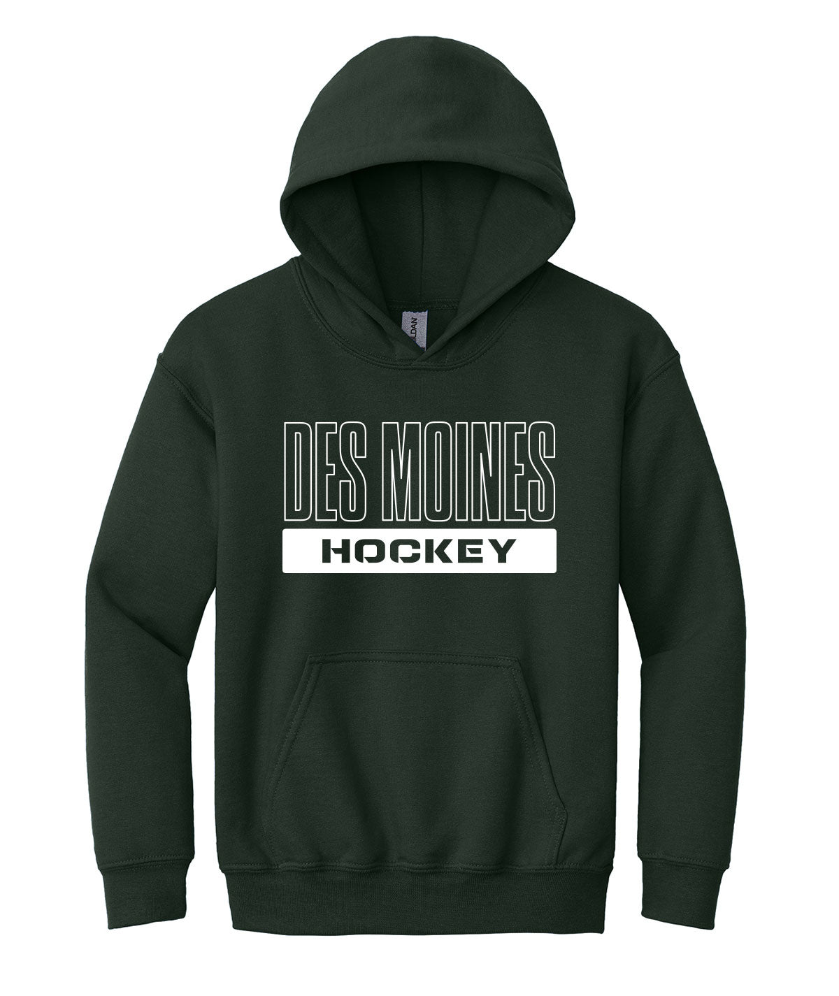 Des Moines Hockey Youth Hooded Sweatshirt