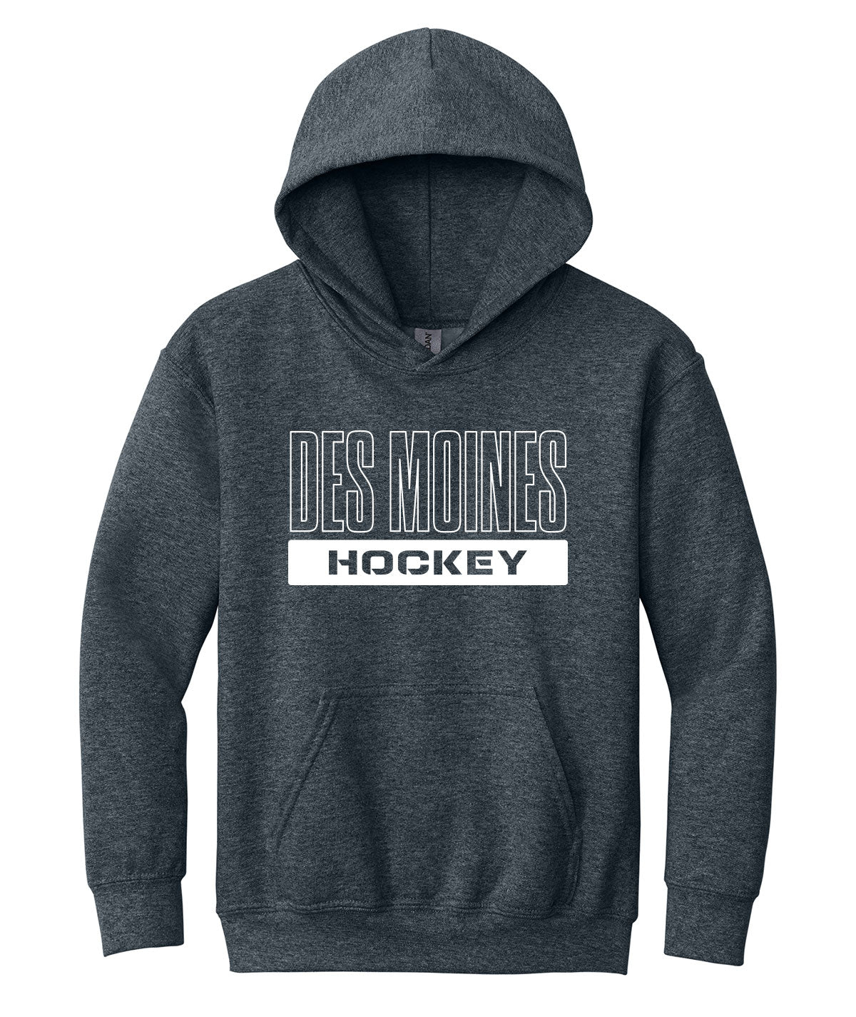 Des Moines Hockey Youth Hooded Sweatshirt