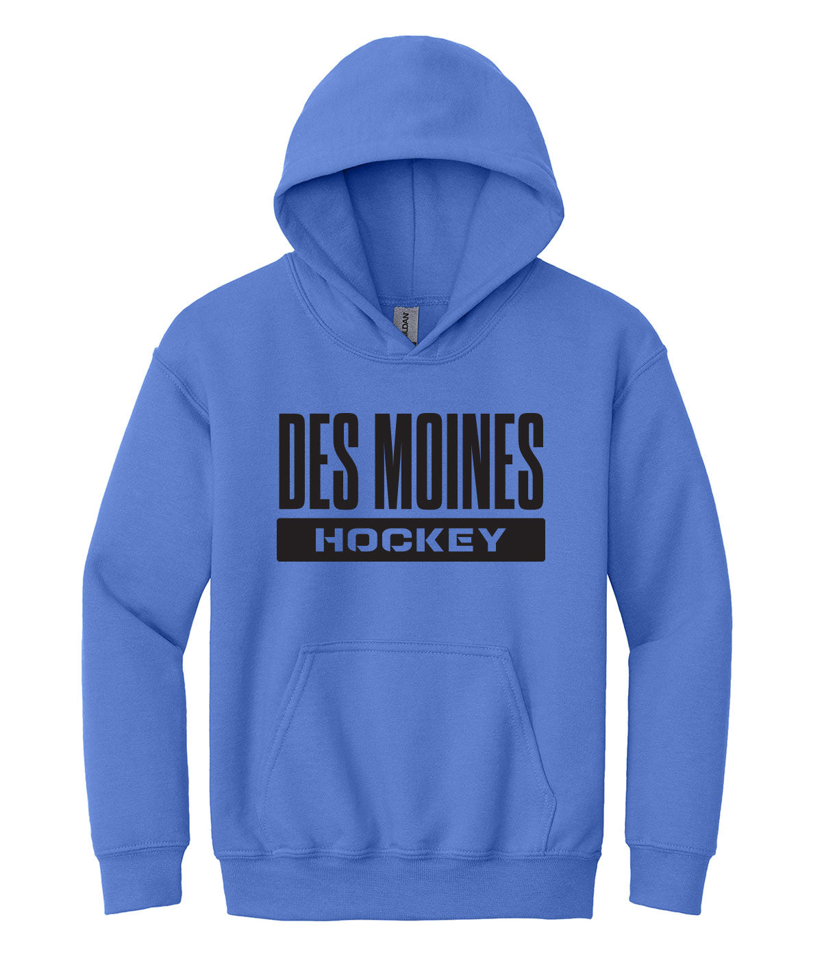 Des Moines Hockey Youth Hooded Sweatshirt