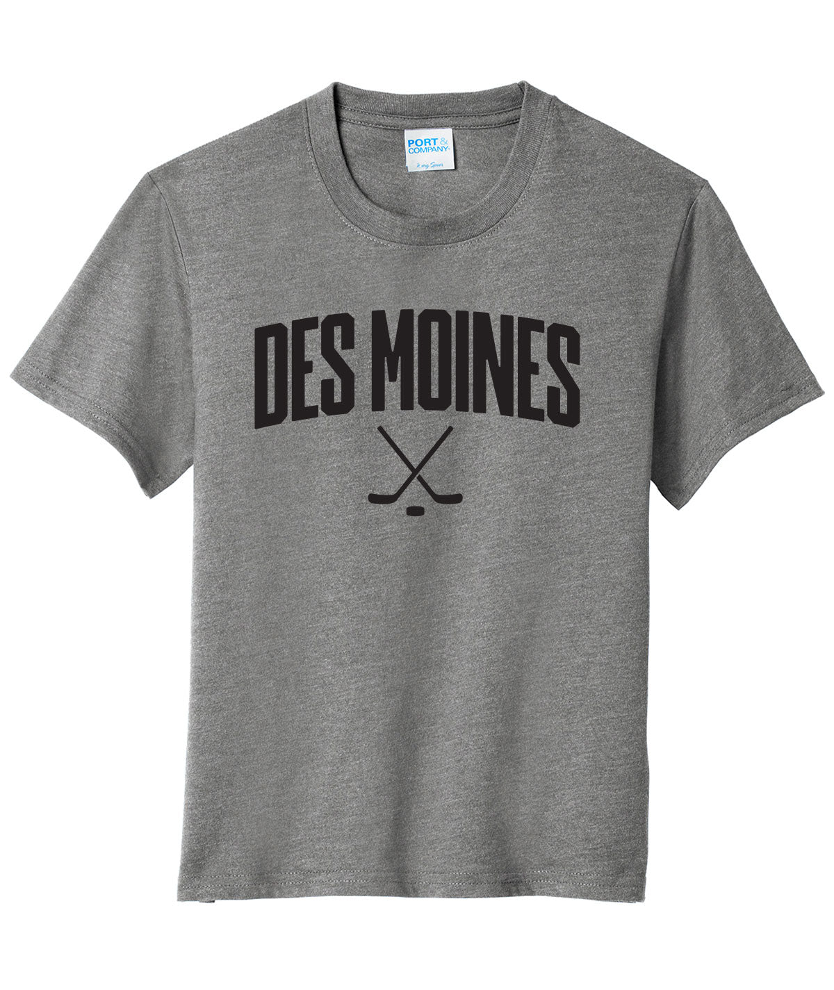 Des Moines Hockey Sticks Youth Soft Tee
