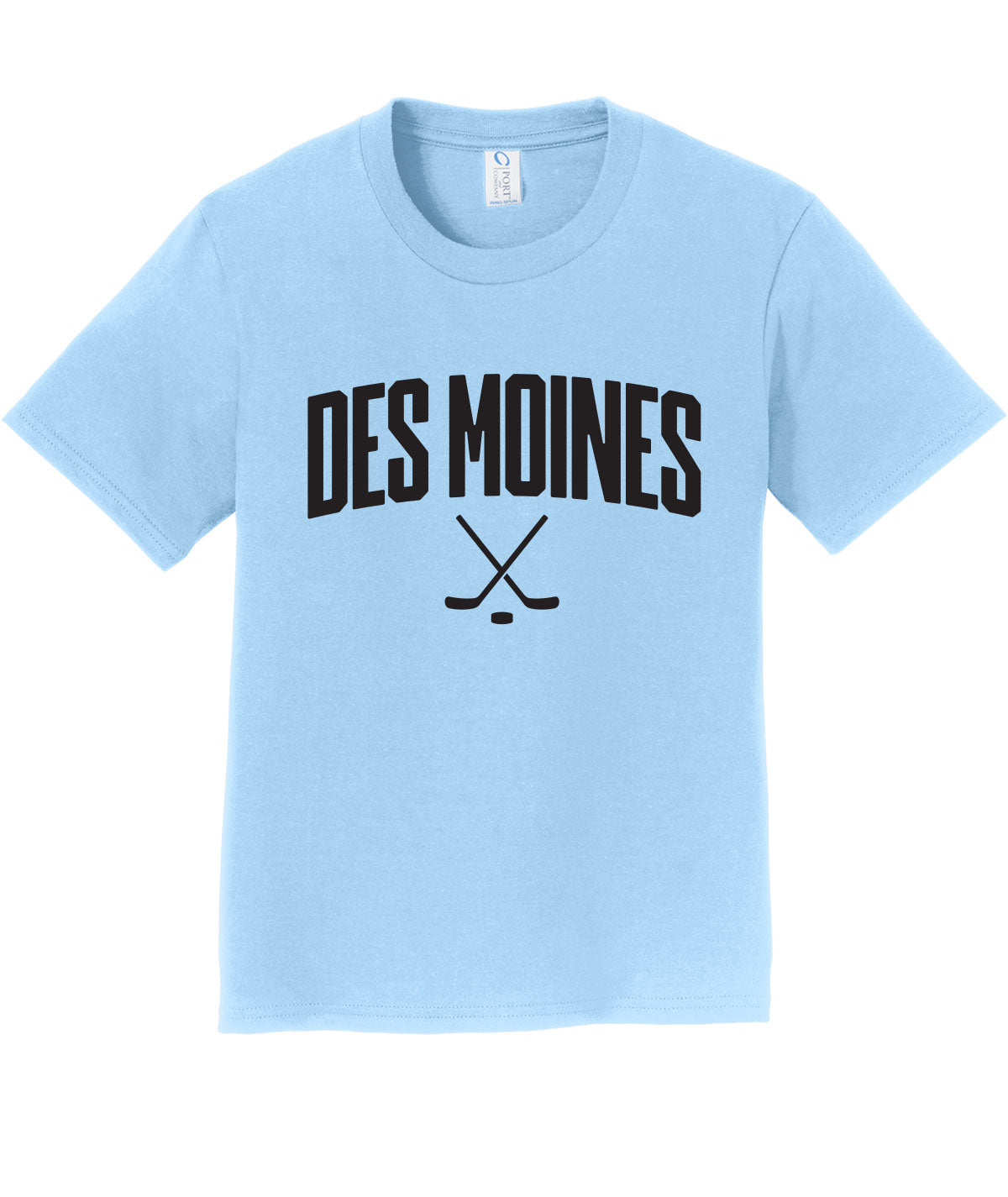 Des Moines Hockey Sticks Youth Soft Tee