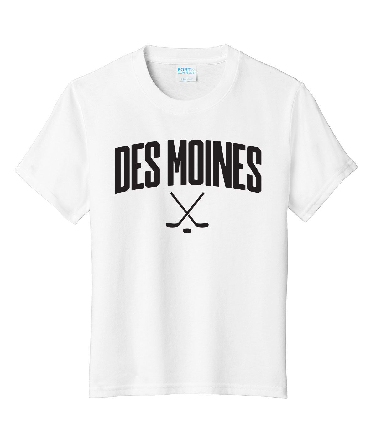 Des Moines Hockey Sticks Youth Soft Tee