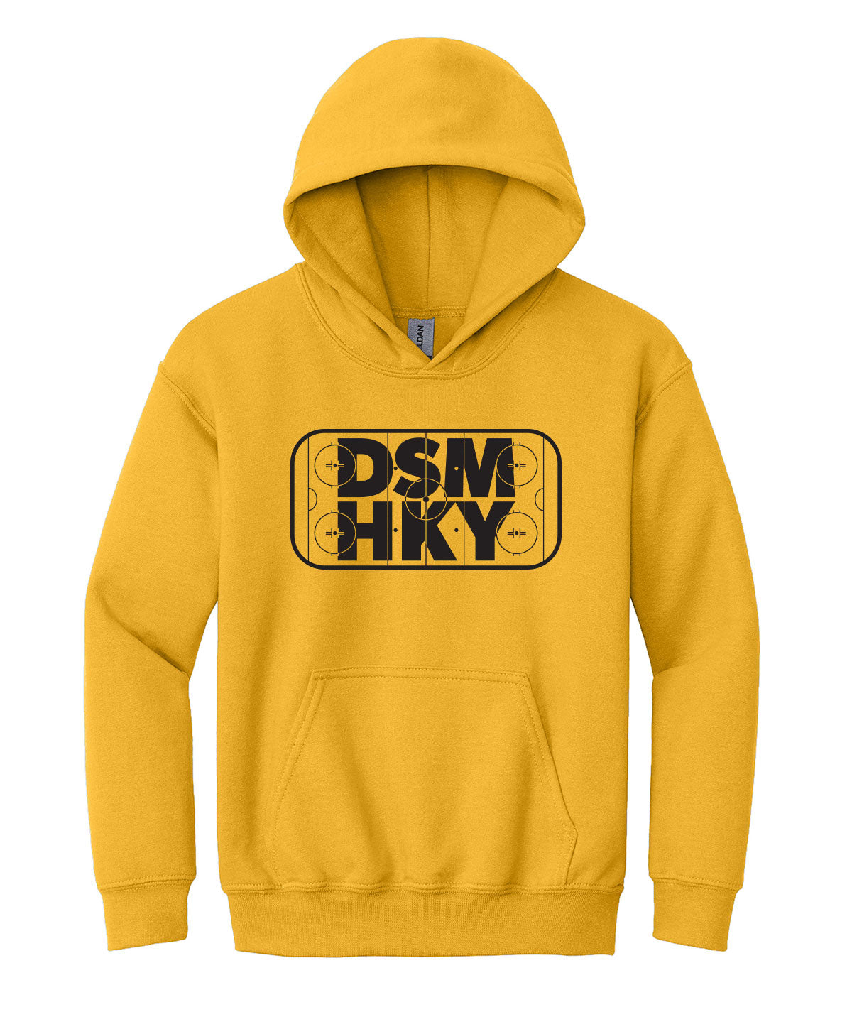 Des Moines Hockey DSM HKY Youth Hooded Sweatshirt