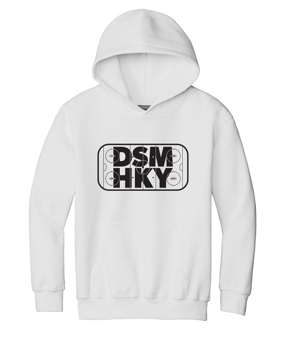 Des Moines Hockey DSM HKY Youth Hooded Sweatshirt