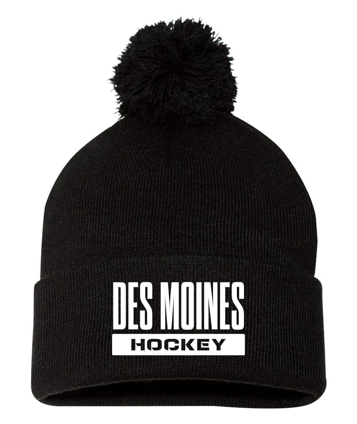 Des Moines Hockey Sportsman Pom Beanie