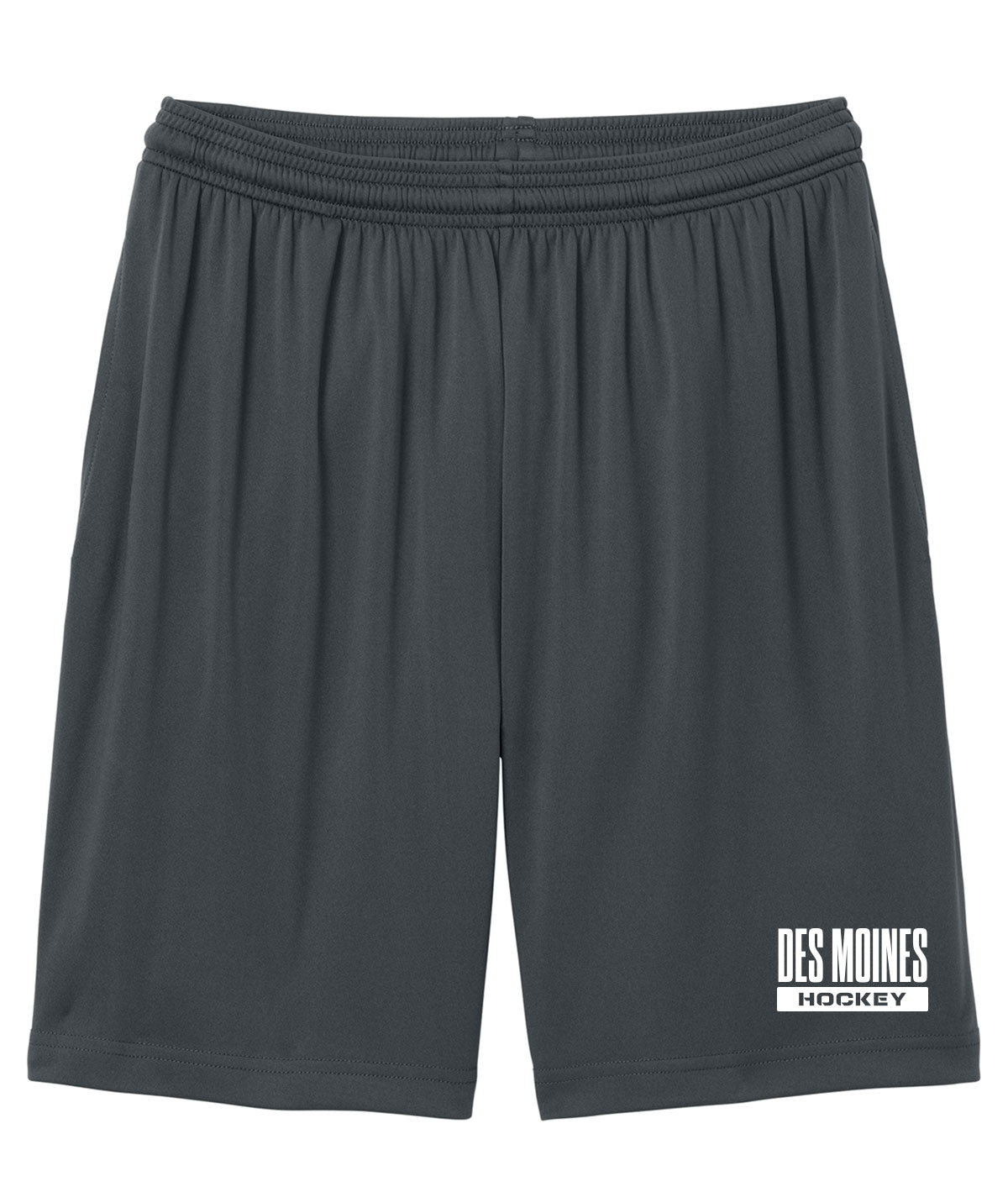 Des Moines Hockey Men's Pocketed Performance Shorts