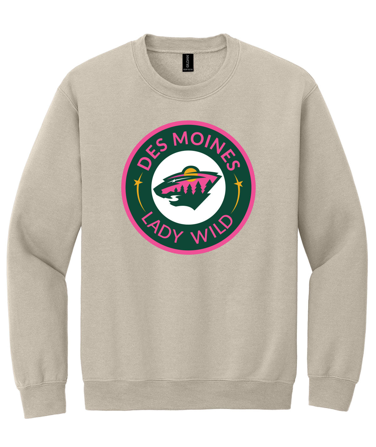 Des Moines Lady Wild Crewneck Sweatshirt