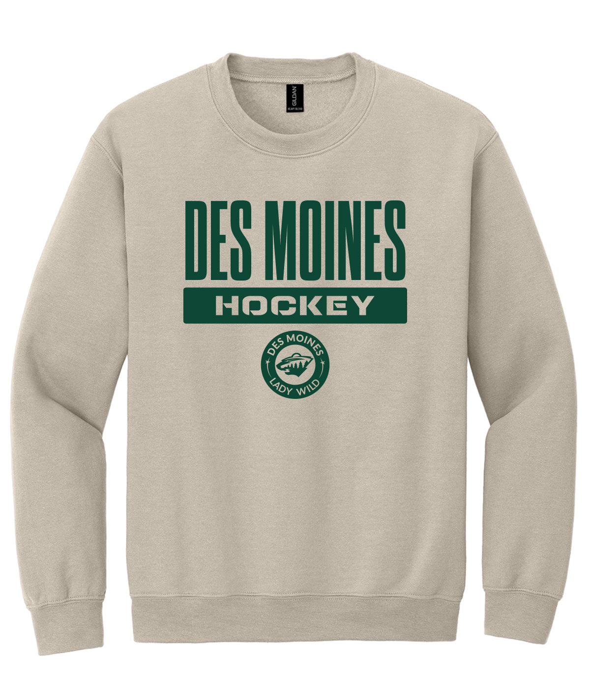 Des Moines Lady Wild Crewneck Sweatshirt