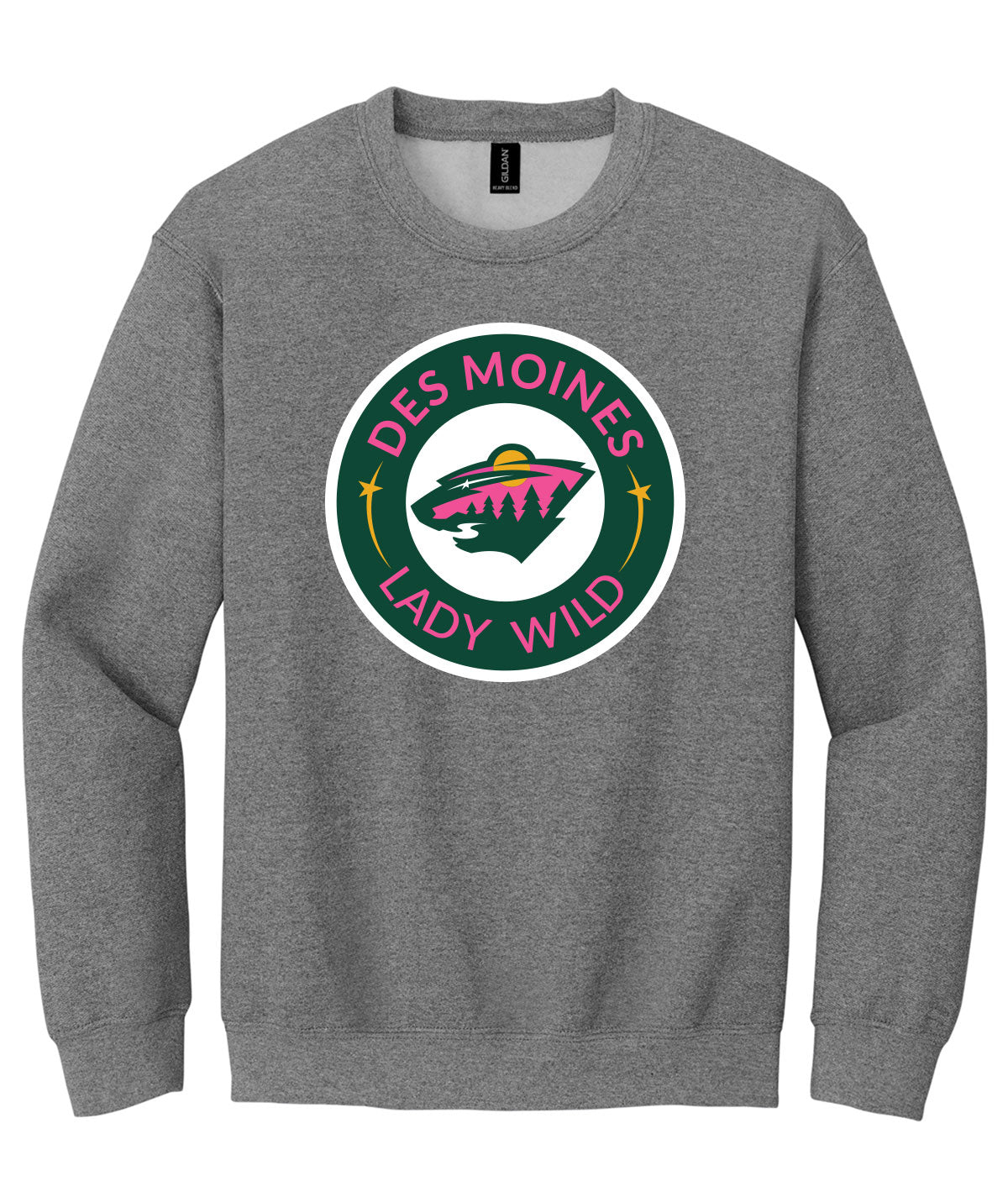 Des Moines Lady Wild Crewneck Sweatshirt