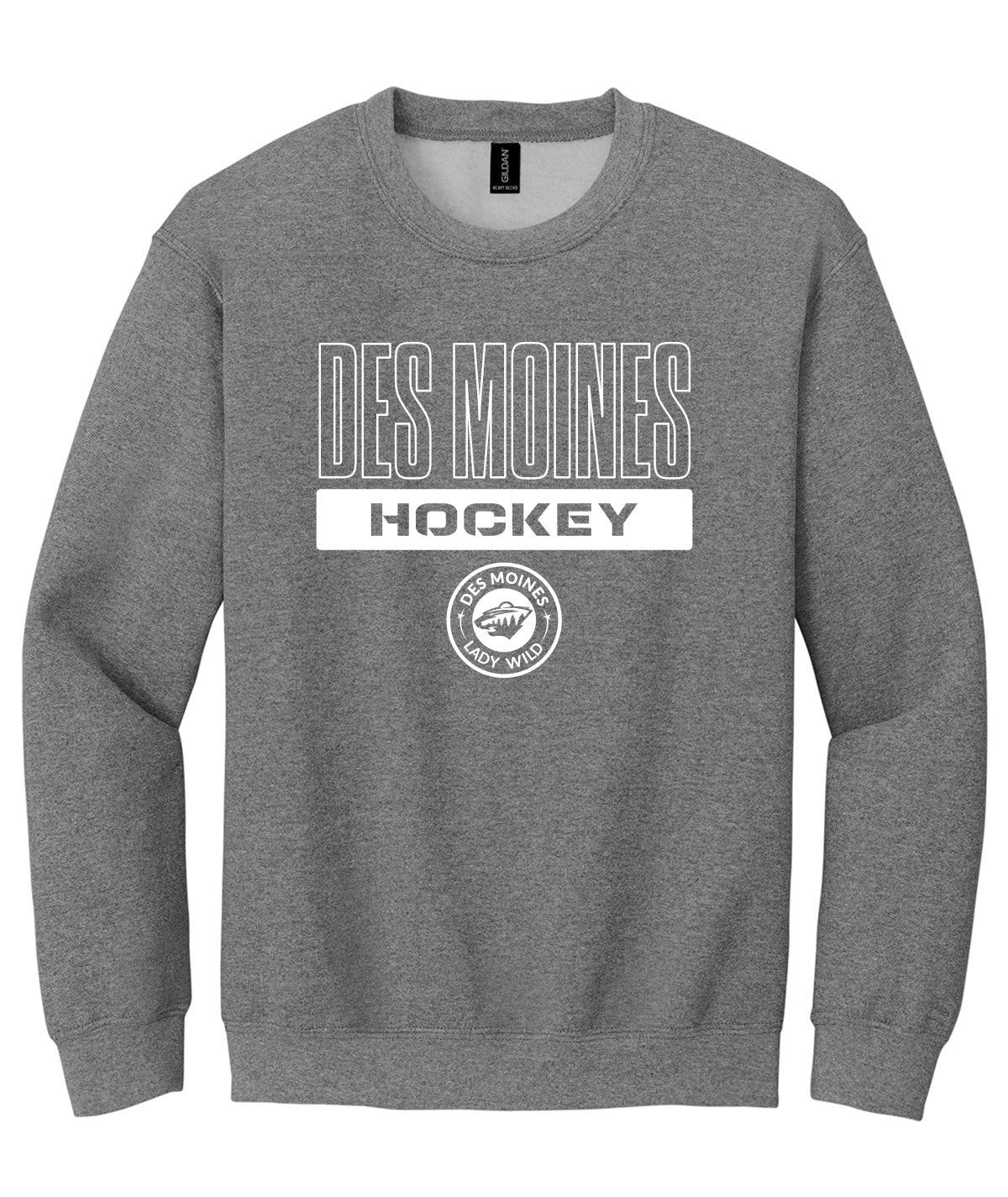 Des Moines Lady Wild Crewneck Sweatshirt