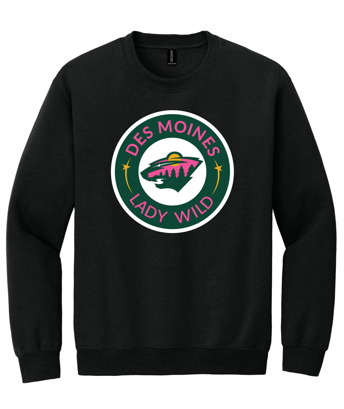 Des Moines Lady Wild Crewneck Sweatshirt