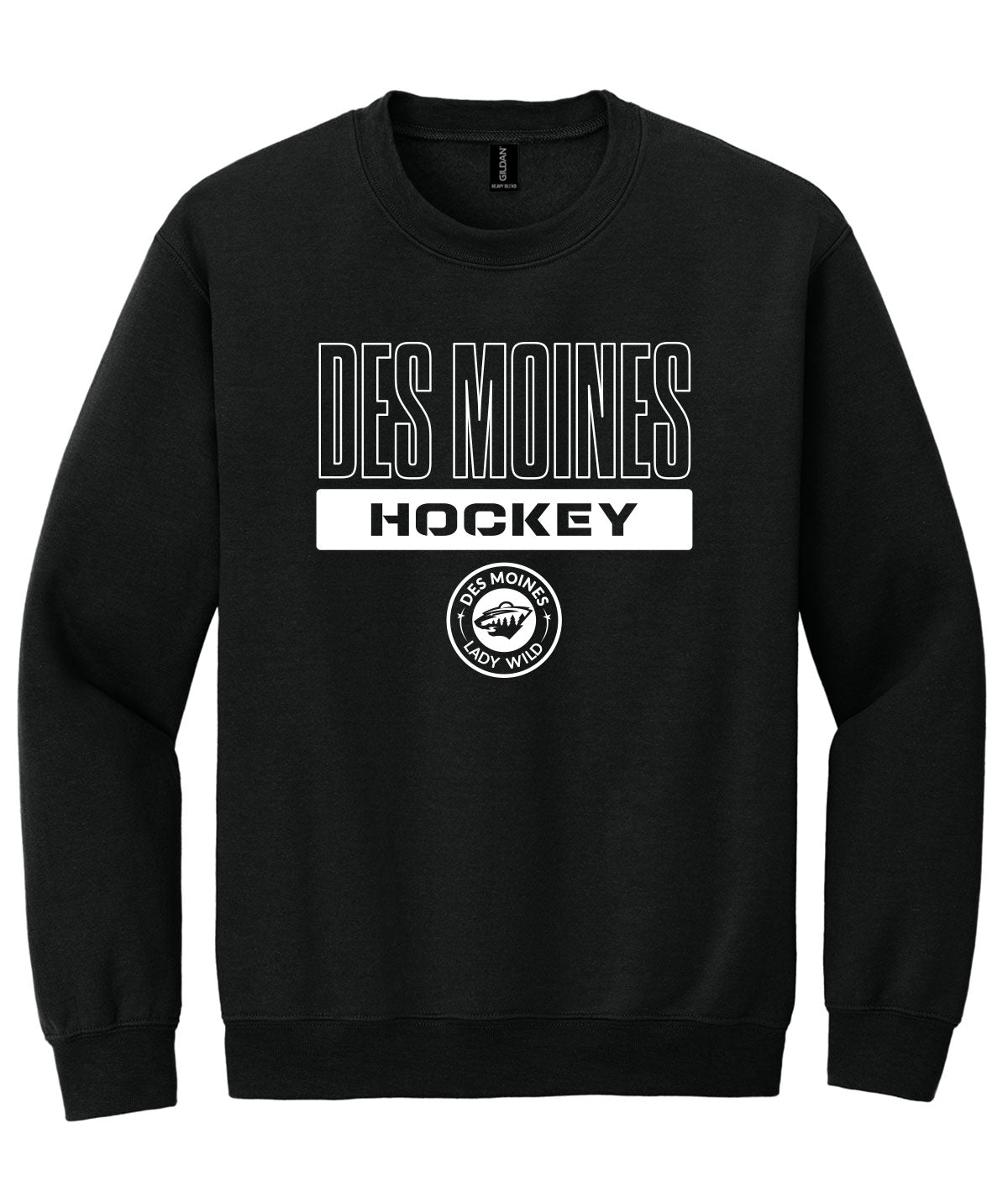 Des Moines Lady Wild Crewneck Sweatshirt