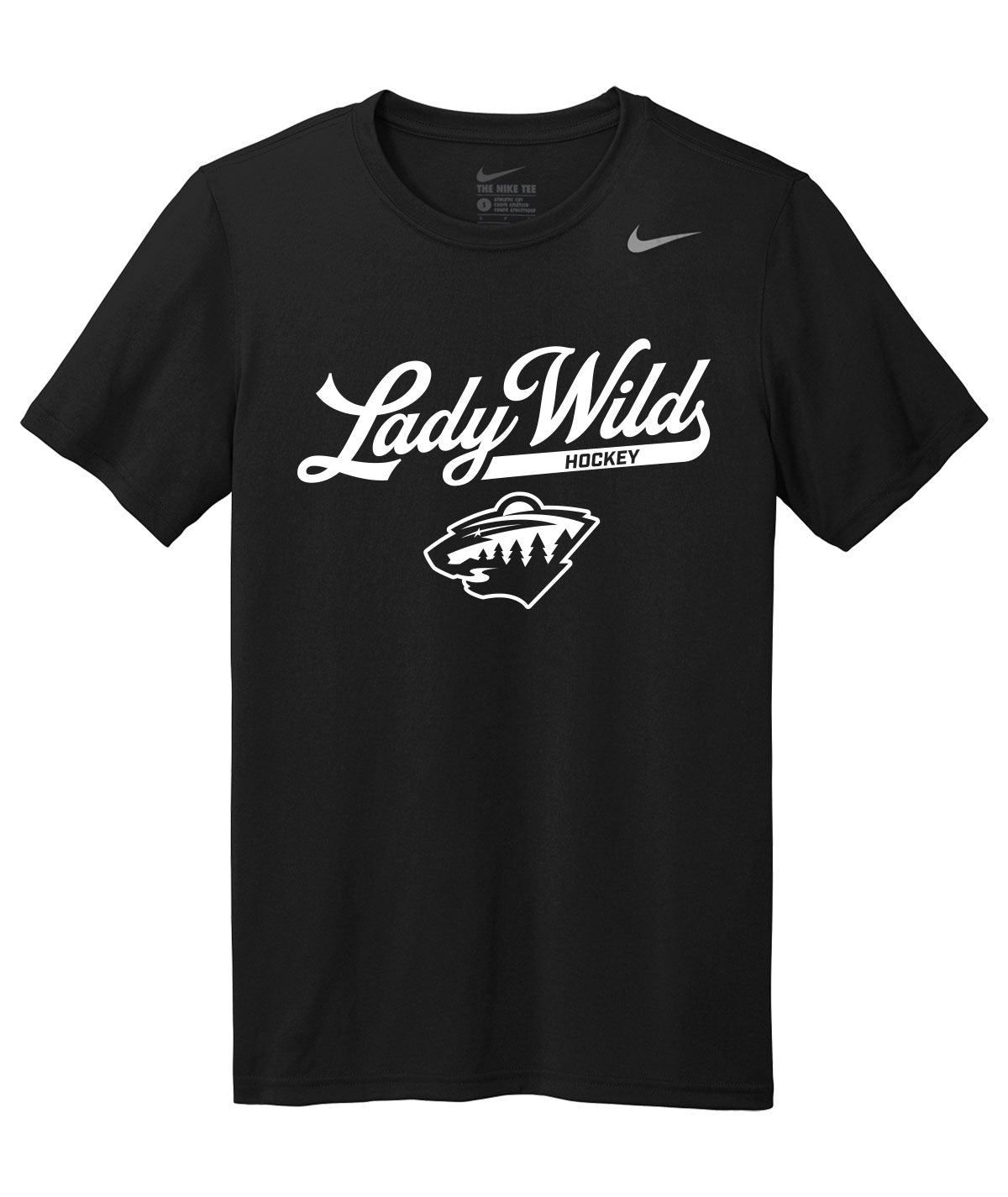 Des Moines Lady Wild Script Nike Legend Tee