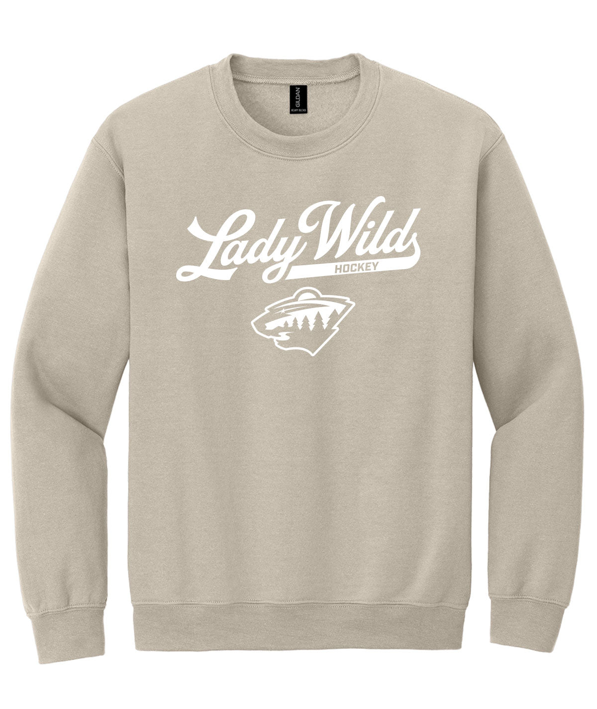 Des Moines Lady Wild Script Crewneck Sweatshirt
