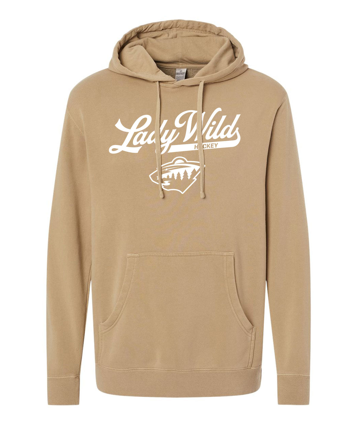 Des Moines Lady Wild Script Slouch Hoodie