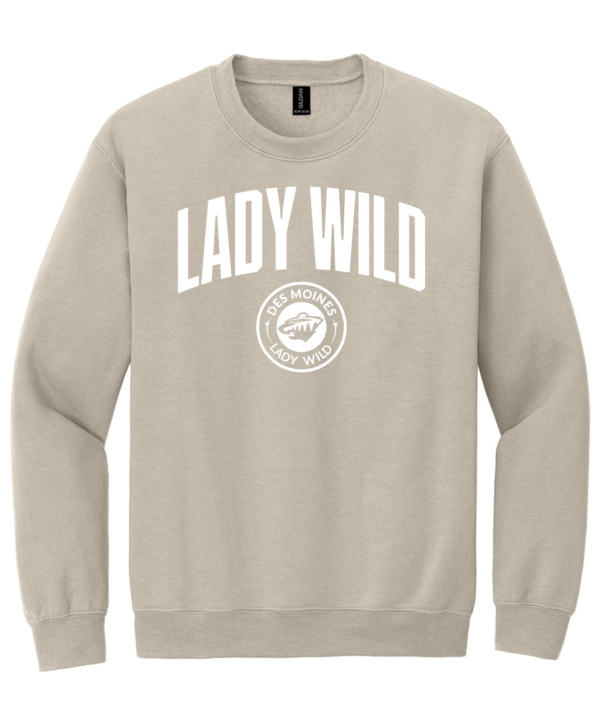 Des Moines Lady Wild Arch Crewneck Sweatshirt