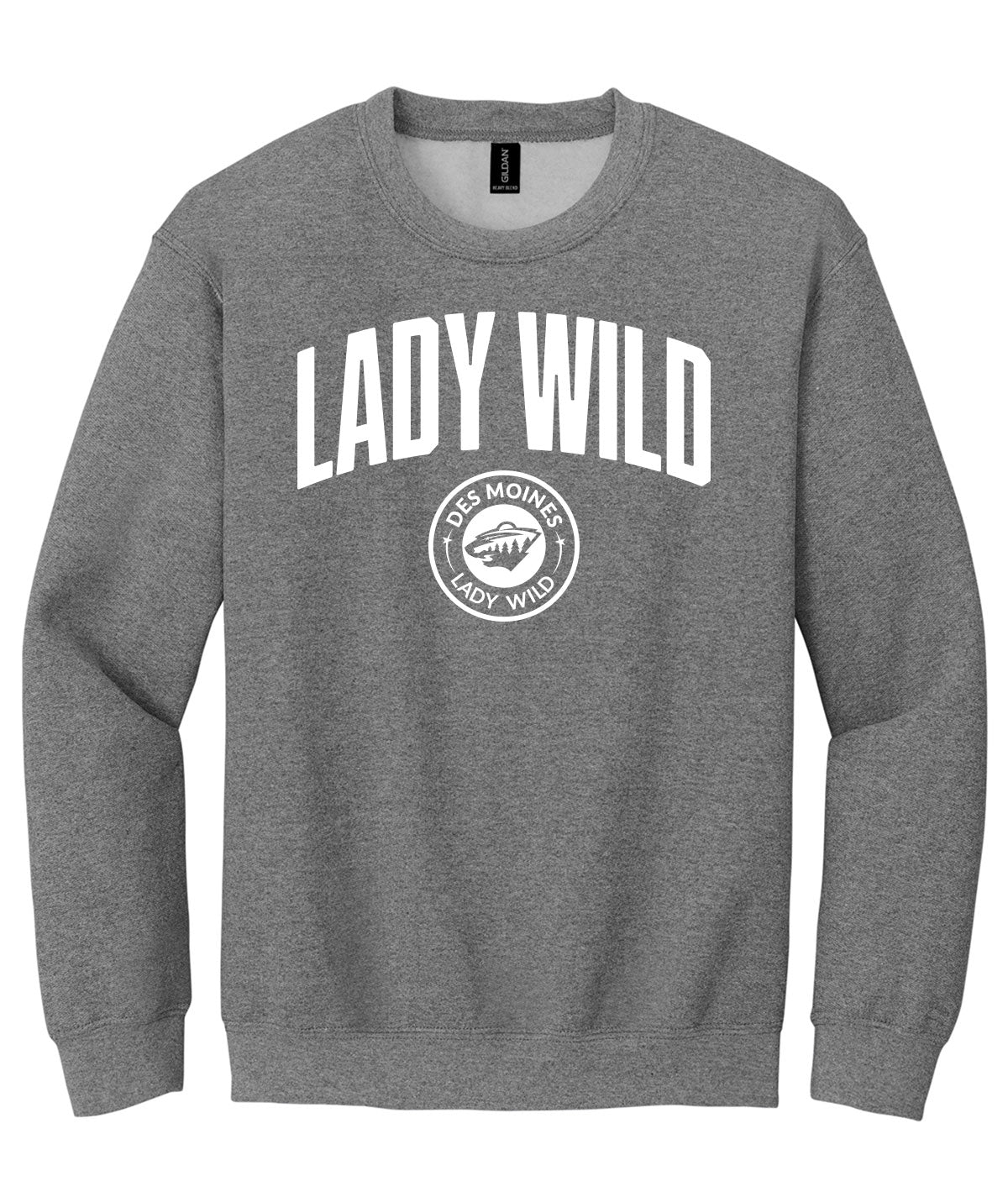 Des Moines Lady Wild Arch Crewneck Sweatshirt