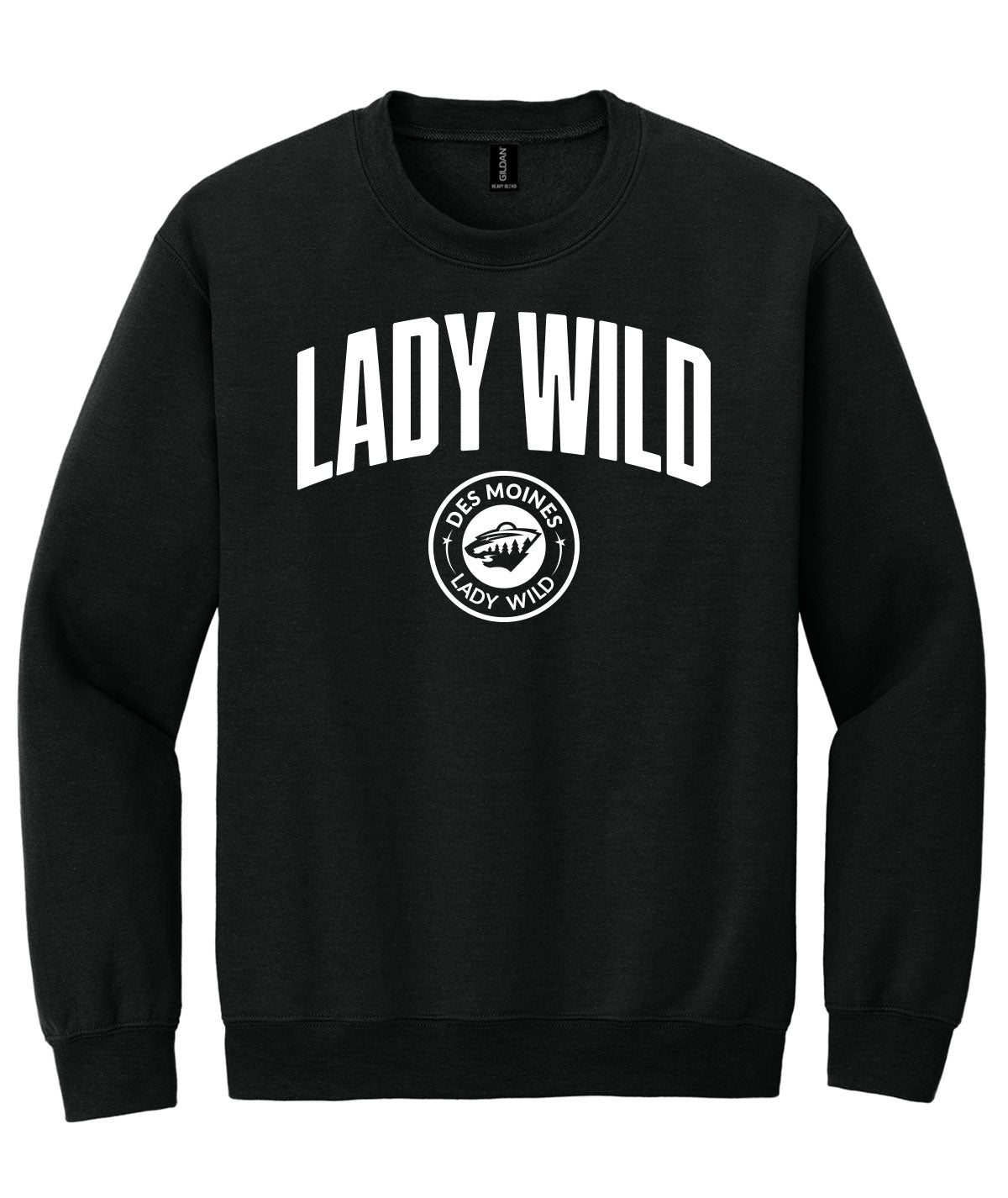 Des Moines Lady Wild Arch Crewneck Sweatshirt
